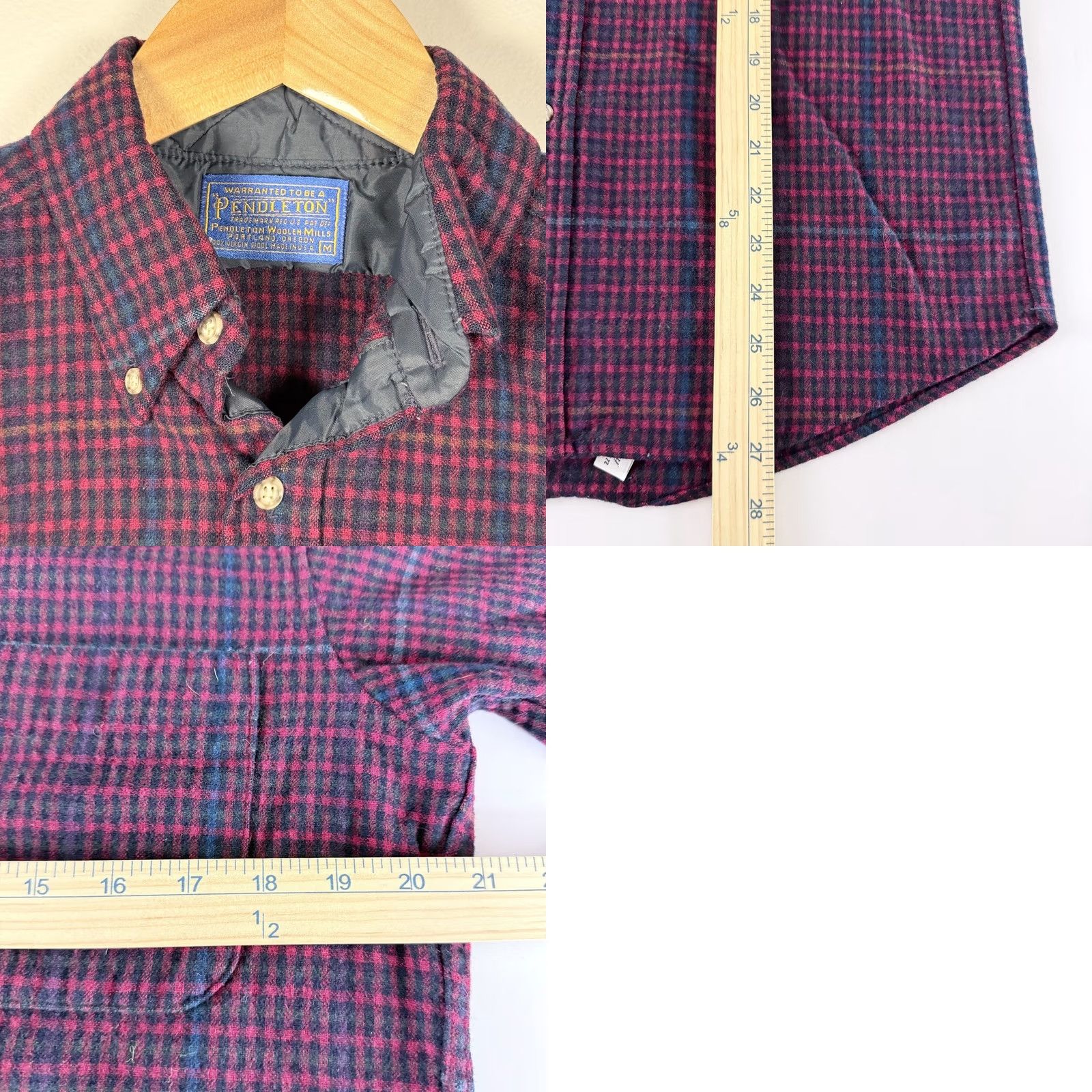 Pendleton Pendleton Shirt Red Plaid Button-Down Long Sleeve USA Made - Medium Mens Size US M / EU 48-50 / 2 - 8 Thumbnail