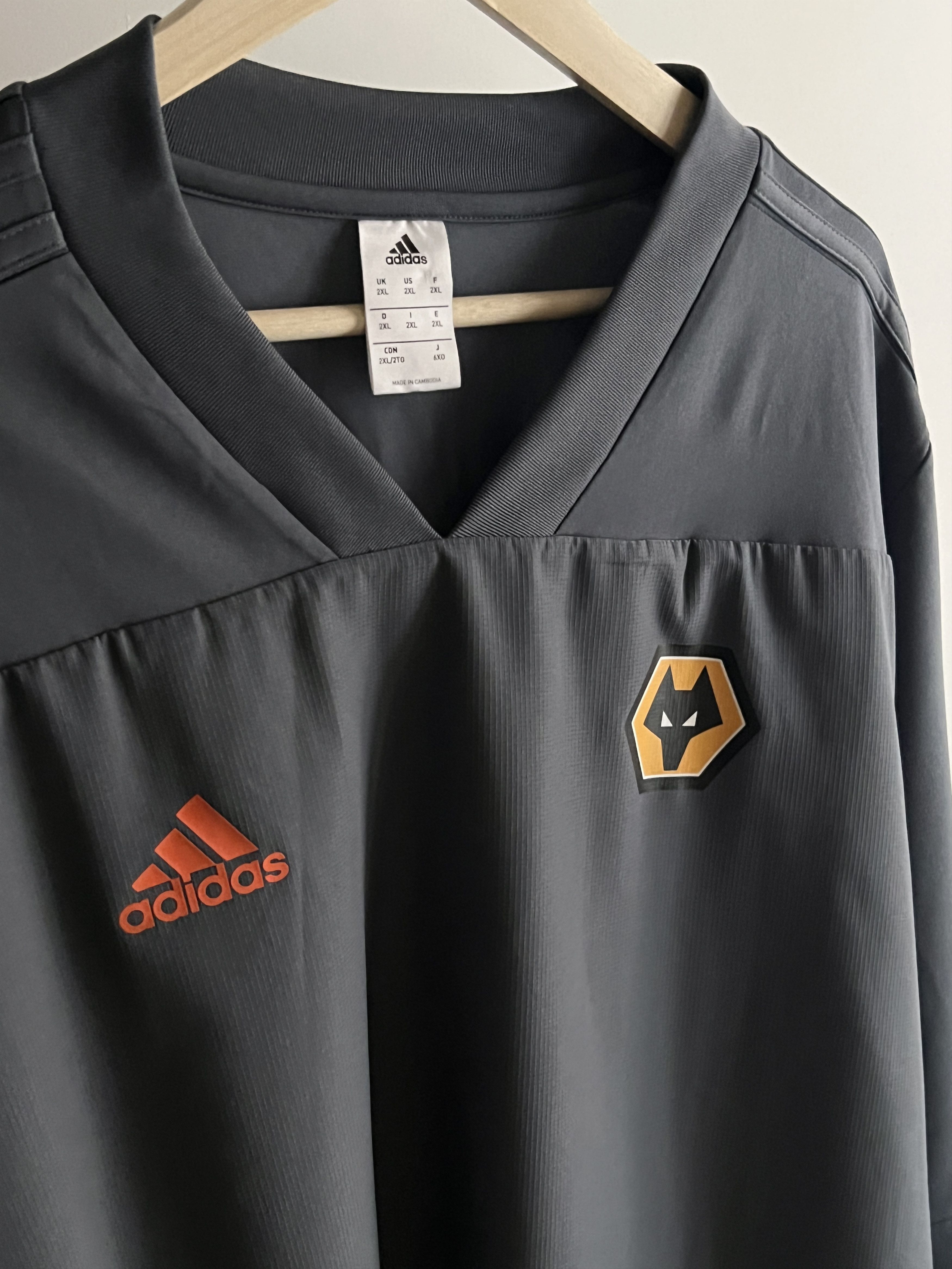 Adidas Soccer Jersey Training Long Sleeve Adidas Wolverhampton Size US XXL / EU 58 / 5 - 4 Thumbnail