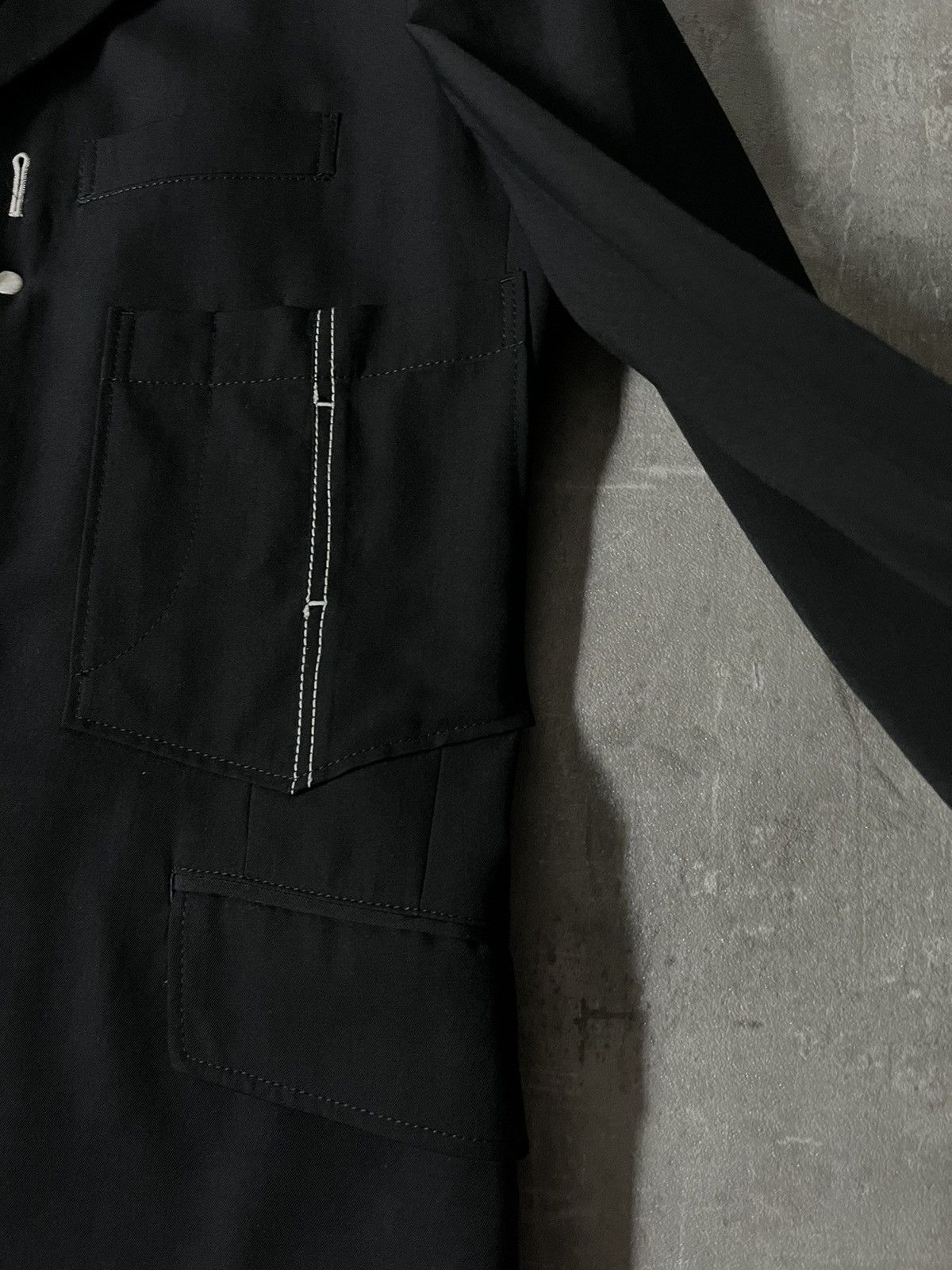 Yohji Yamamoto Vintage Yohji Yamamoto runway black blazer very rare Size US M / EU 48-50 / 2 - 8 Thumbnail