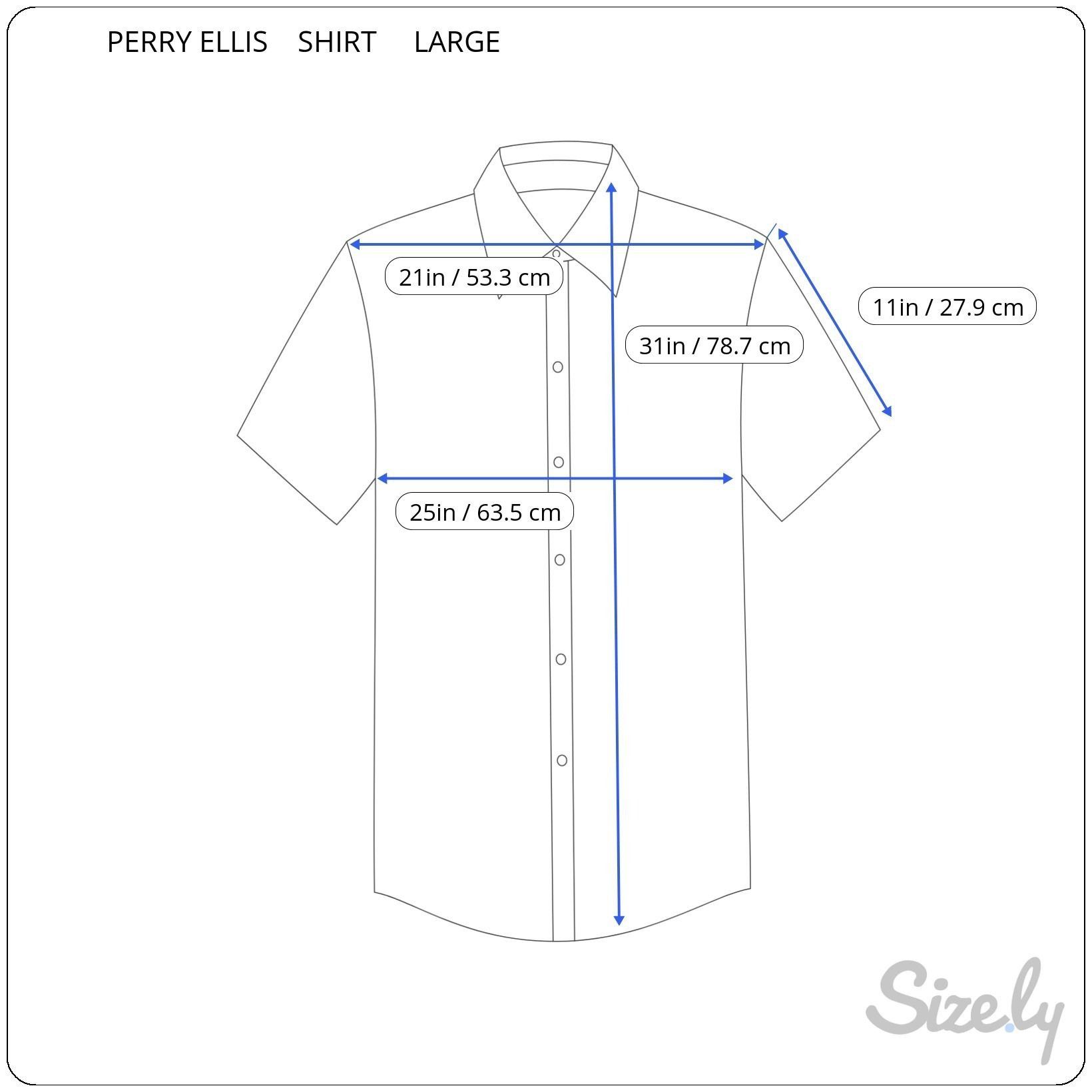 Perry Ellis Perry Ellis Silk Blend Tropical Navy Button Down Shirt New L Size US L / EU 52-54 / 3 - 4 Thumbnail