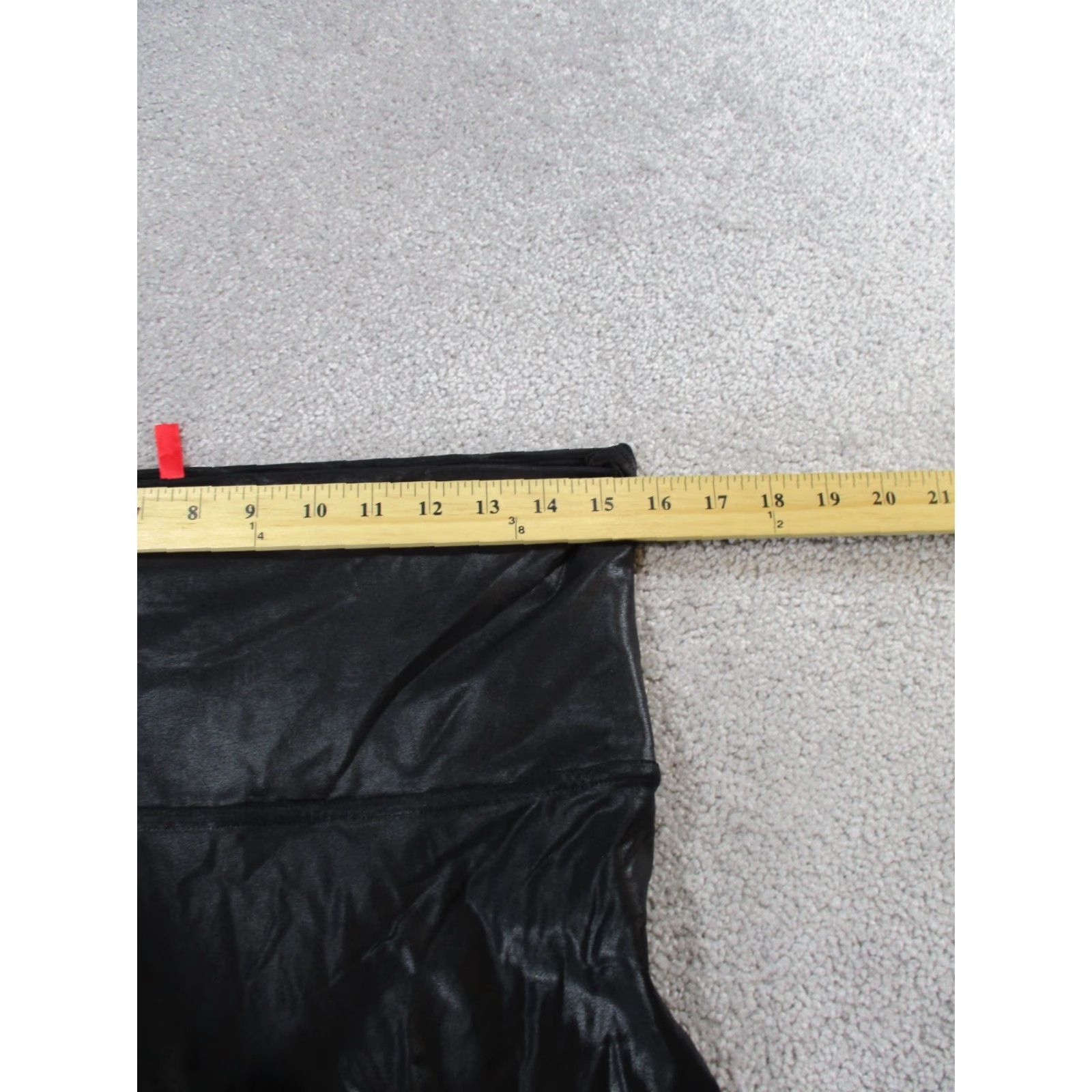 Spanx Spanx Leggings Womens 1X Black Faux Leather Size 40" / US 18 - 6 Thumbnail