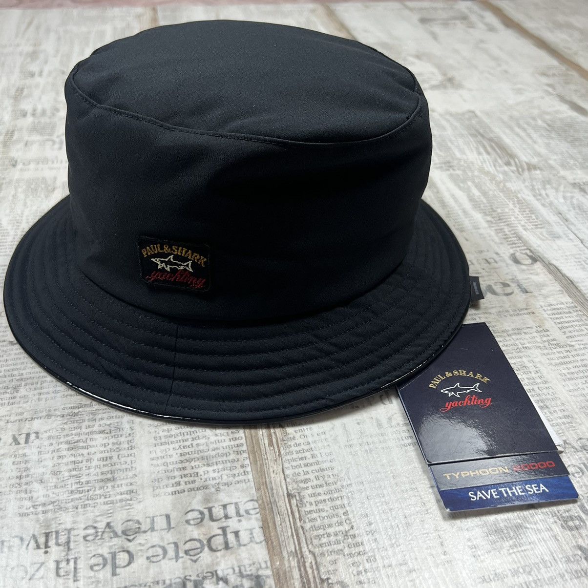 image of Paul Shark Paul & Shark Bucket Hat in Dark Navy, Men's