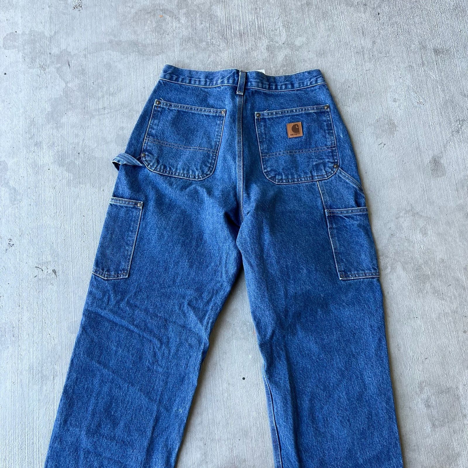 Carhartt × Vintage Carhartt denim blue jean double knee work carpenter pants Size US 30 / EU 46 - 6 Thumbnail
