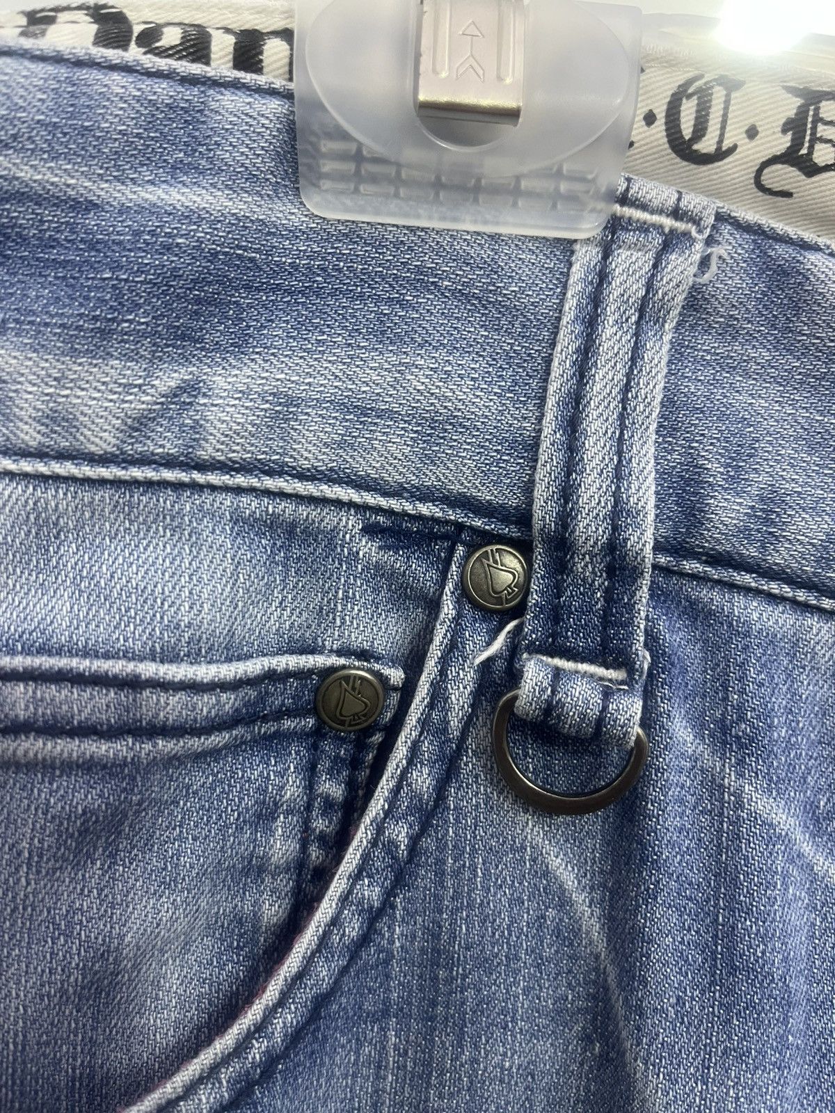 Japanese Brand MCD Hardcore Surf Punk Denim Shorts Distressed Size US 36 / EU 52 - 8 Thumbnail