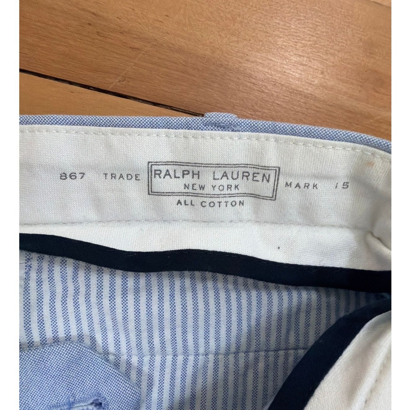 Polo Ralph Lauren Vintage Polo Ralph Lauren Shorts Mens 36" Blue Chino Size US 36 / EU 52 - 2 Thumbnail
