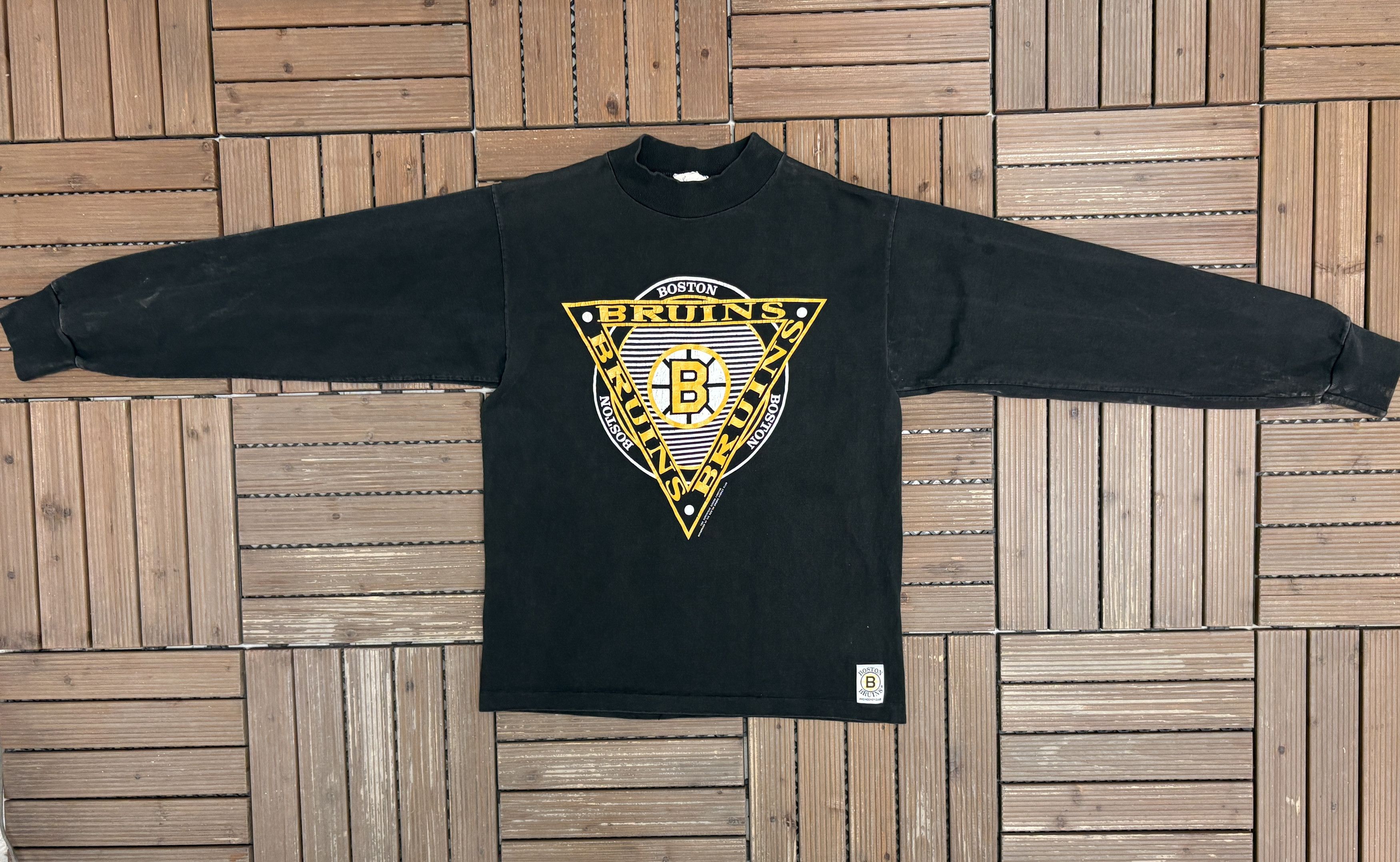 Vintage Boston Bruins Vintage Long Sleeve Black T-Shirt Tee Size US M / EU 48-50 / 2 - 6 Thumbnail