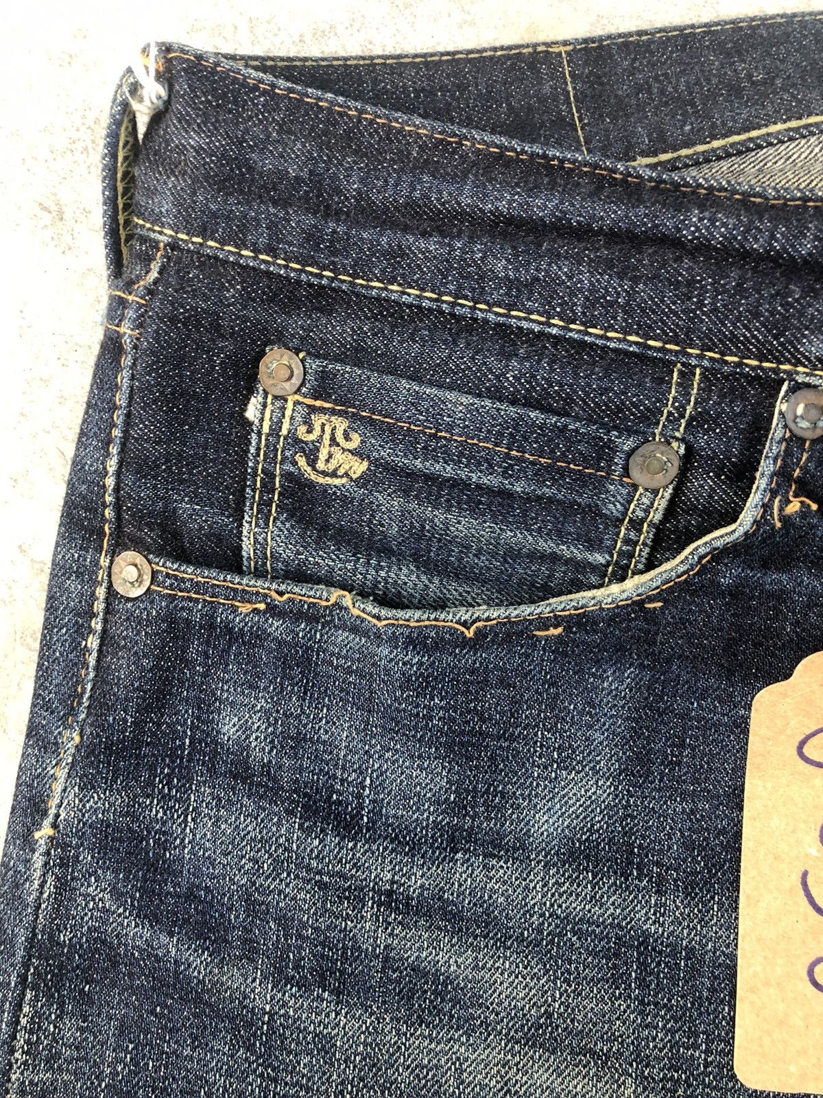 TOYS McCOY Toys Maccoy x Take Five Selvedge Denim Distressed Jeans Size US 31 - 17 Thumbnail