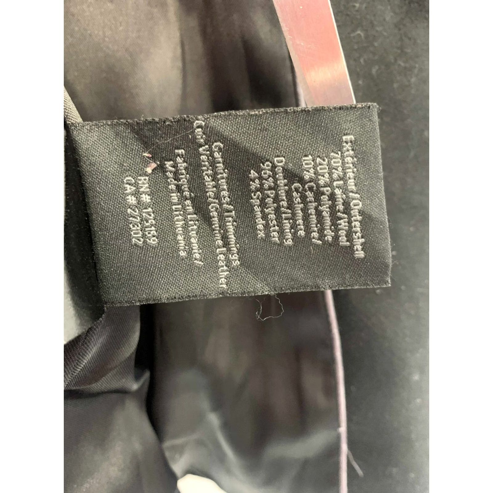 Mackage Mackage Women’s Black Wool Coat Jacket Hooded Leather Trim XS #Z7 Size XS / US 0-2 / IT 36-38 - 5 Thumbnail
