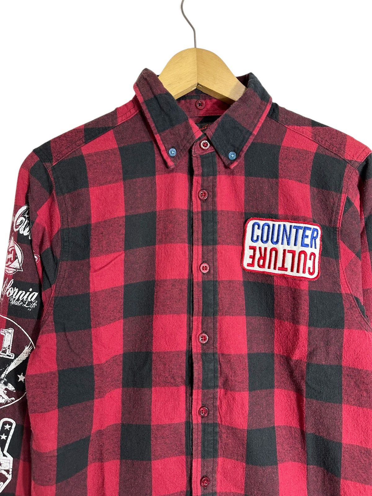 Hysteric Glamour COUNTER CULTURE SHIRT JUNYA WATANABE STYLE PLAID BUTTON Size US M / EU 48-50 / 2 - 6 Thumbnail
