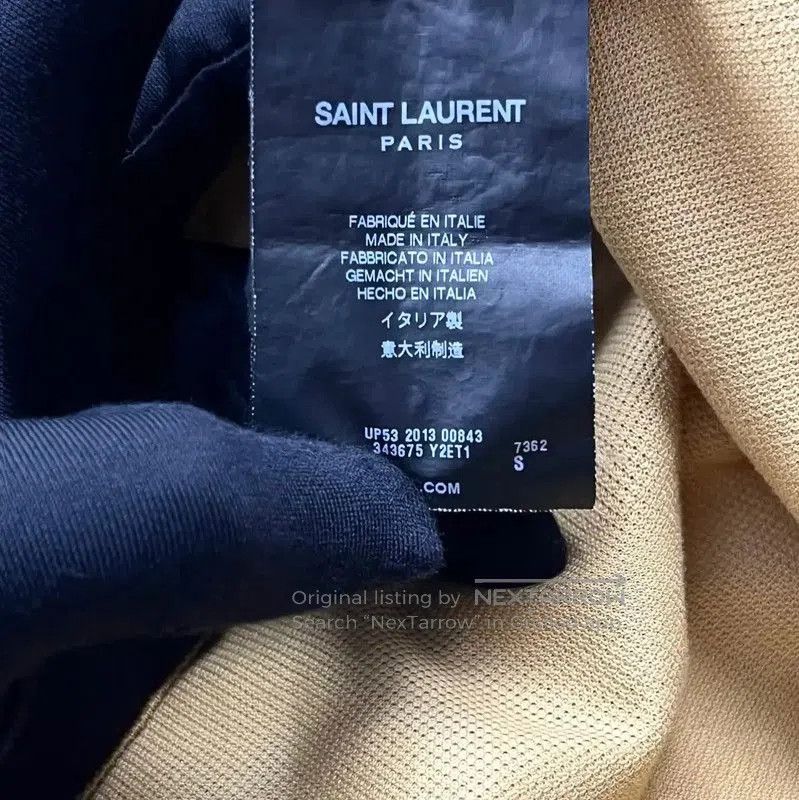 Yves Saint Laurent YSL Khaki Short Sleeve T-Shirt for Spring . Size S / US 4 / IT 40 - 3 Thumbnail
