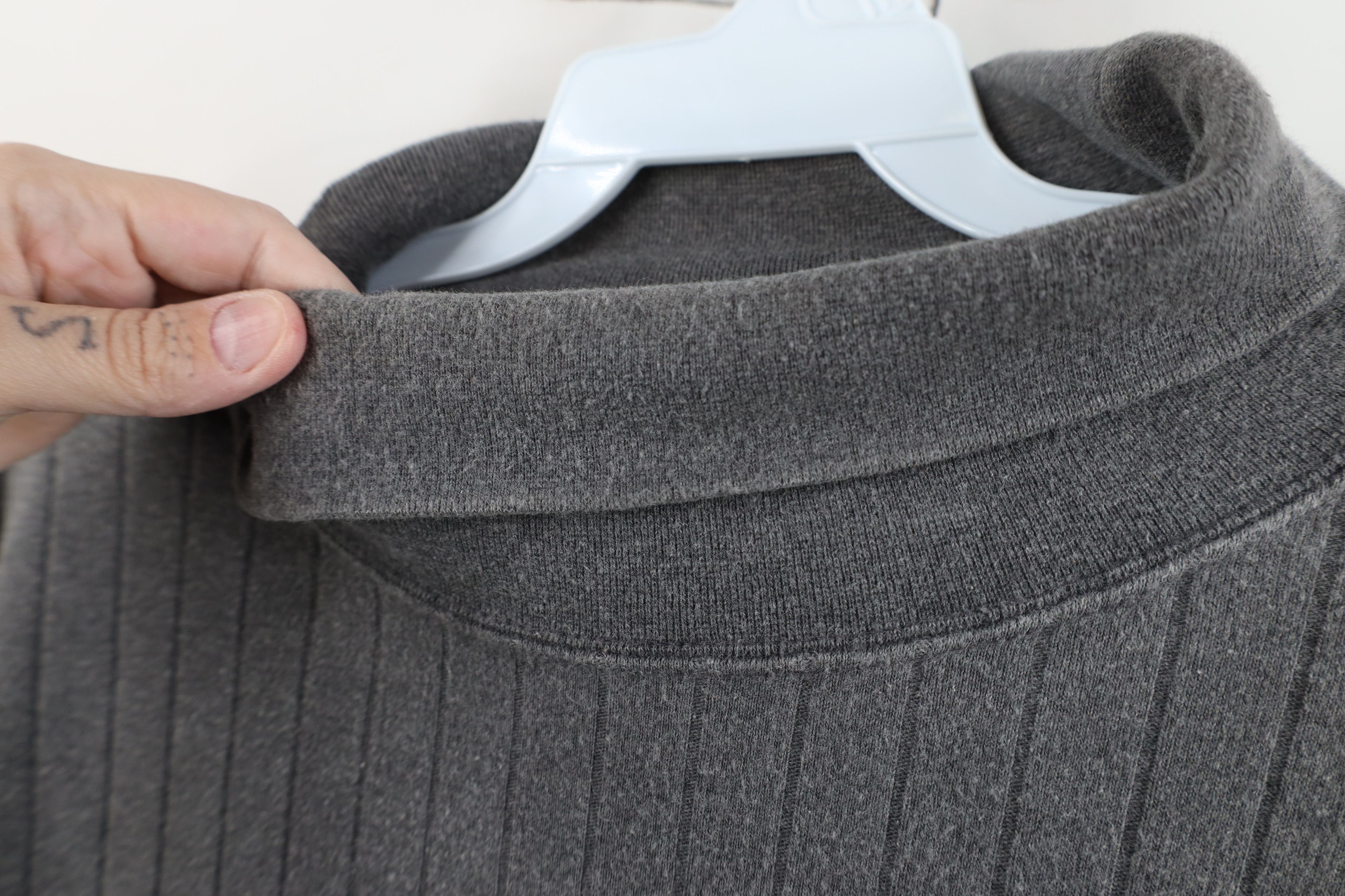 Vintage Vintage 90s Streetwear Heavyweight Ribbed Turtleneck Sweater Size US L / EU 52-54 / 3 - 8 Thumbnail