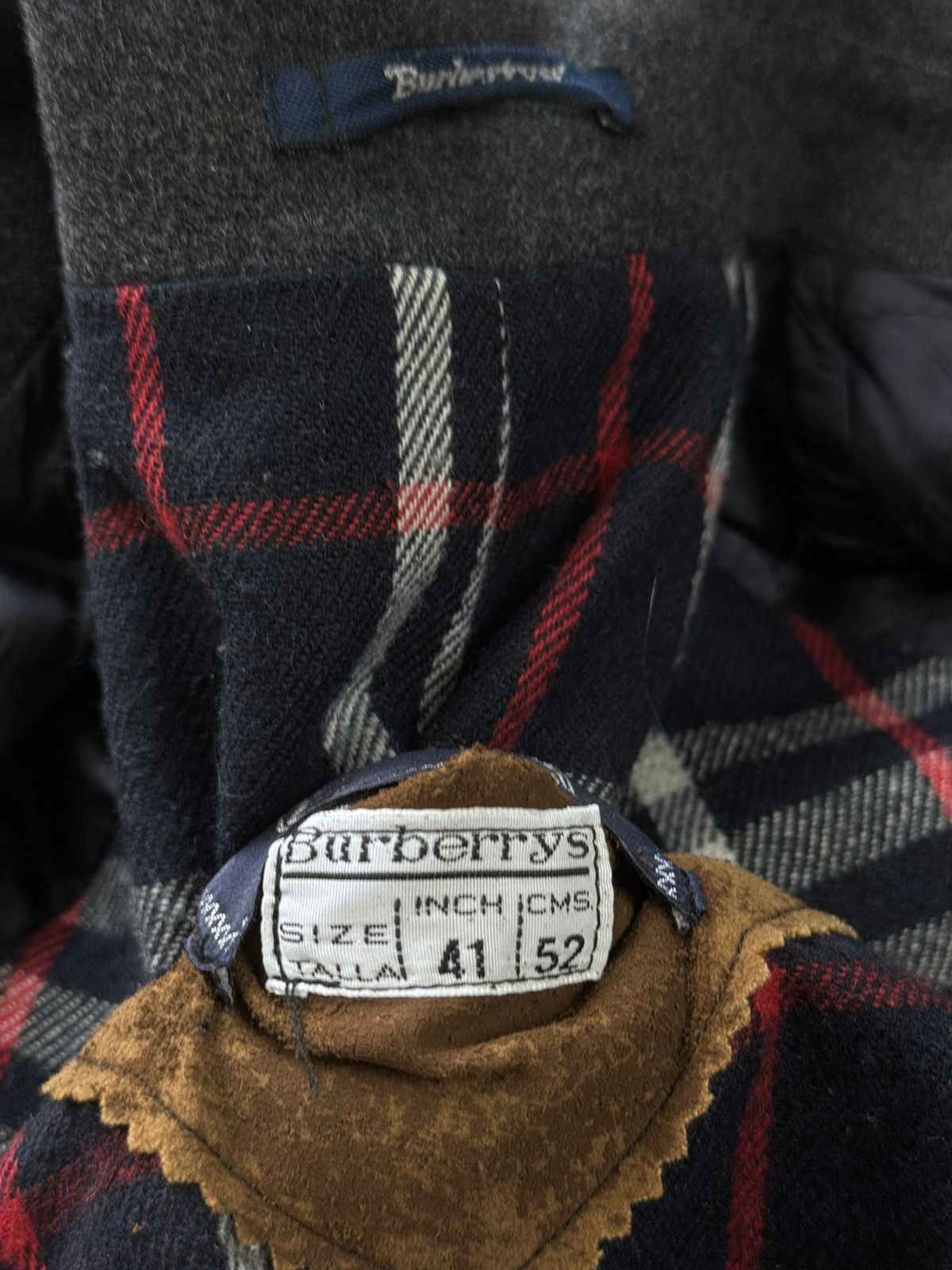 Burberry × Vintage Vintage wool jacket Burberry Nova Check original luxury item Size US XL / EU 56 / 4 - 4 Thumbnail
