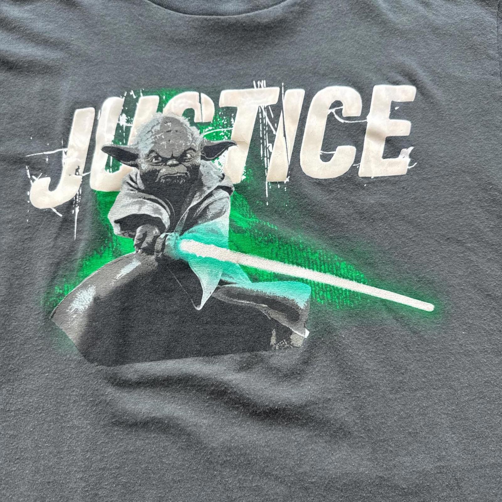 Star Wars Grey Star Wars Yoda Justice Graphic T-Shirt Size US XS / EU 42 / 0 - 3 Thumbnail