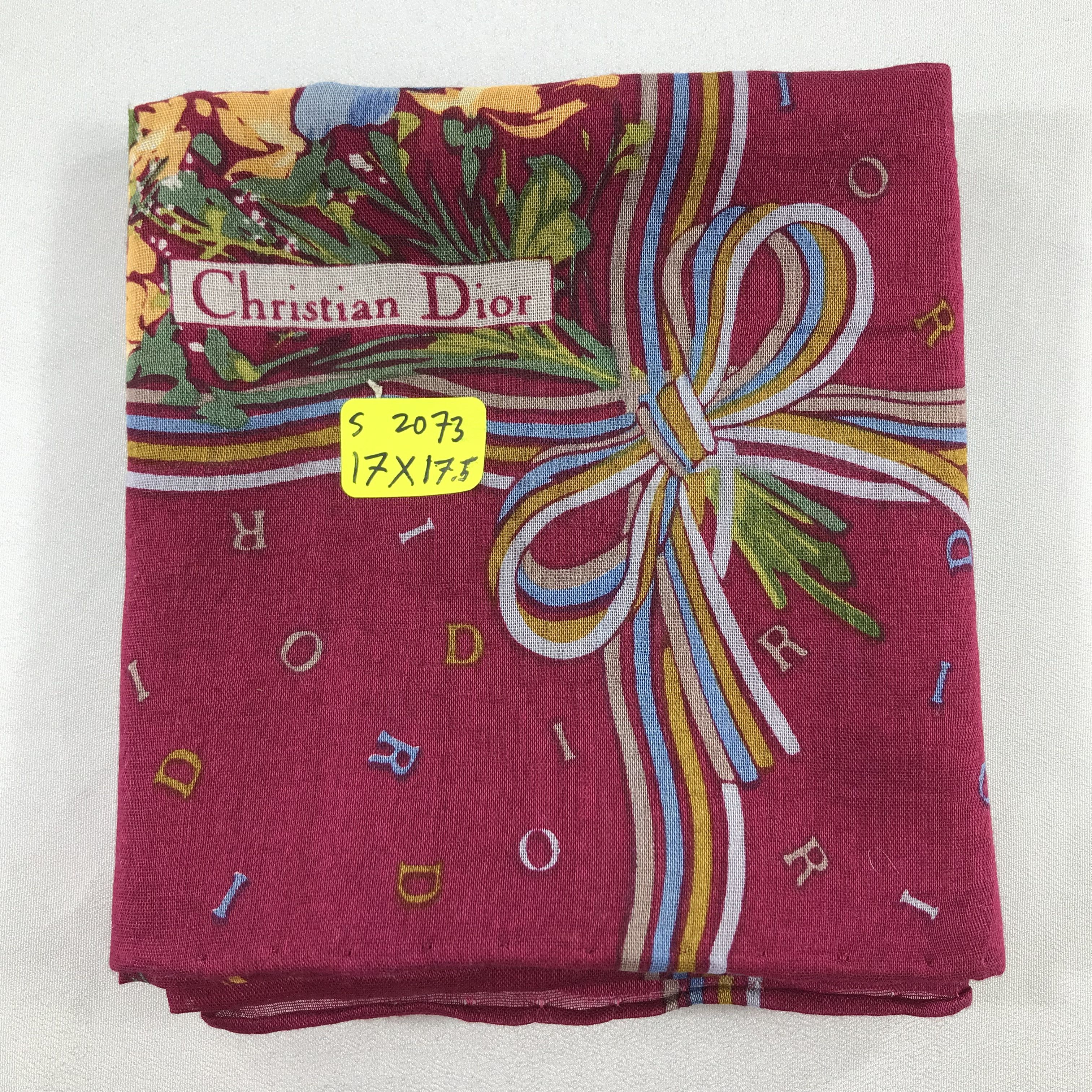 Vintage Christian Dior Bandana / Handkerchief / Neckerchief -S2073 Size ONE SIZE - 5 Thumbnail
