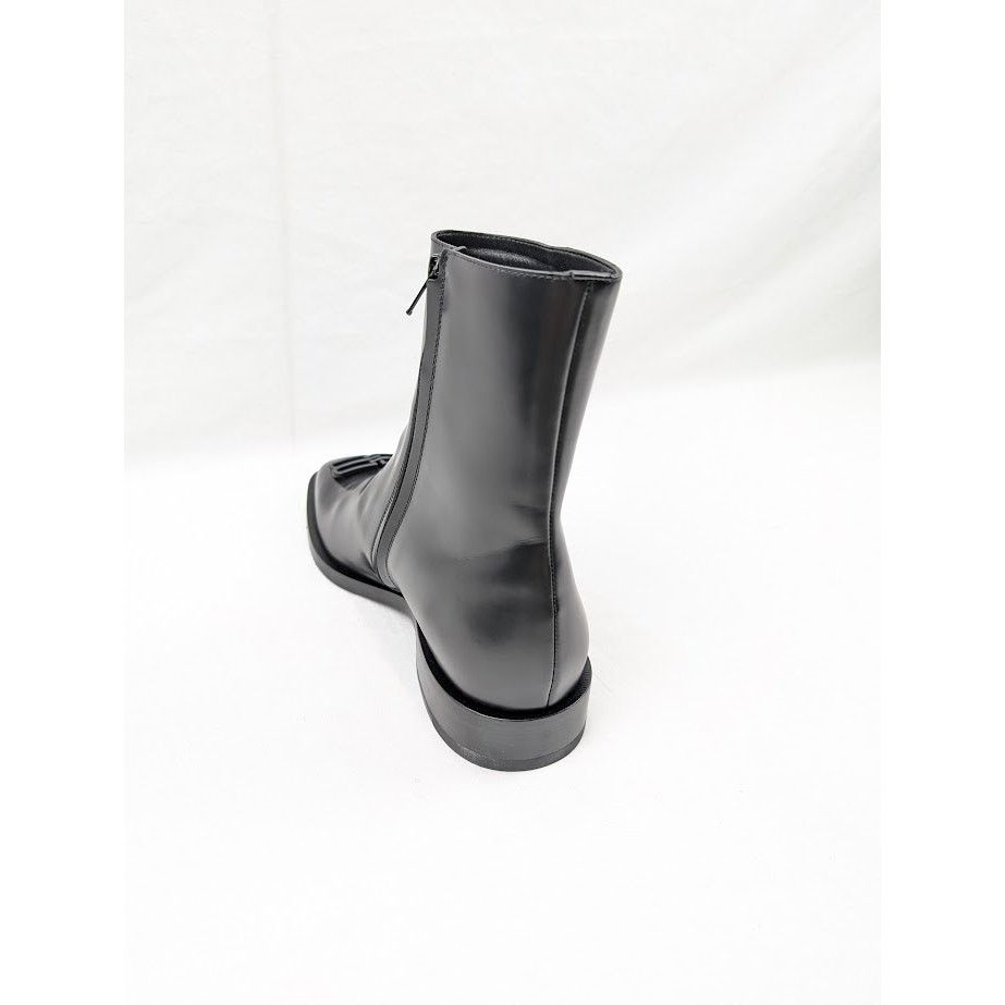 Balenciaga o1rshd1 Smooth Calf BB Matt Icon Bootie in Black/Black Size US 10 / EU 43 - 11 Thumbnail