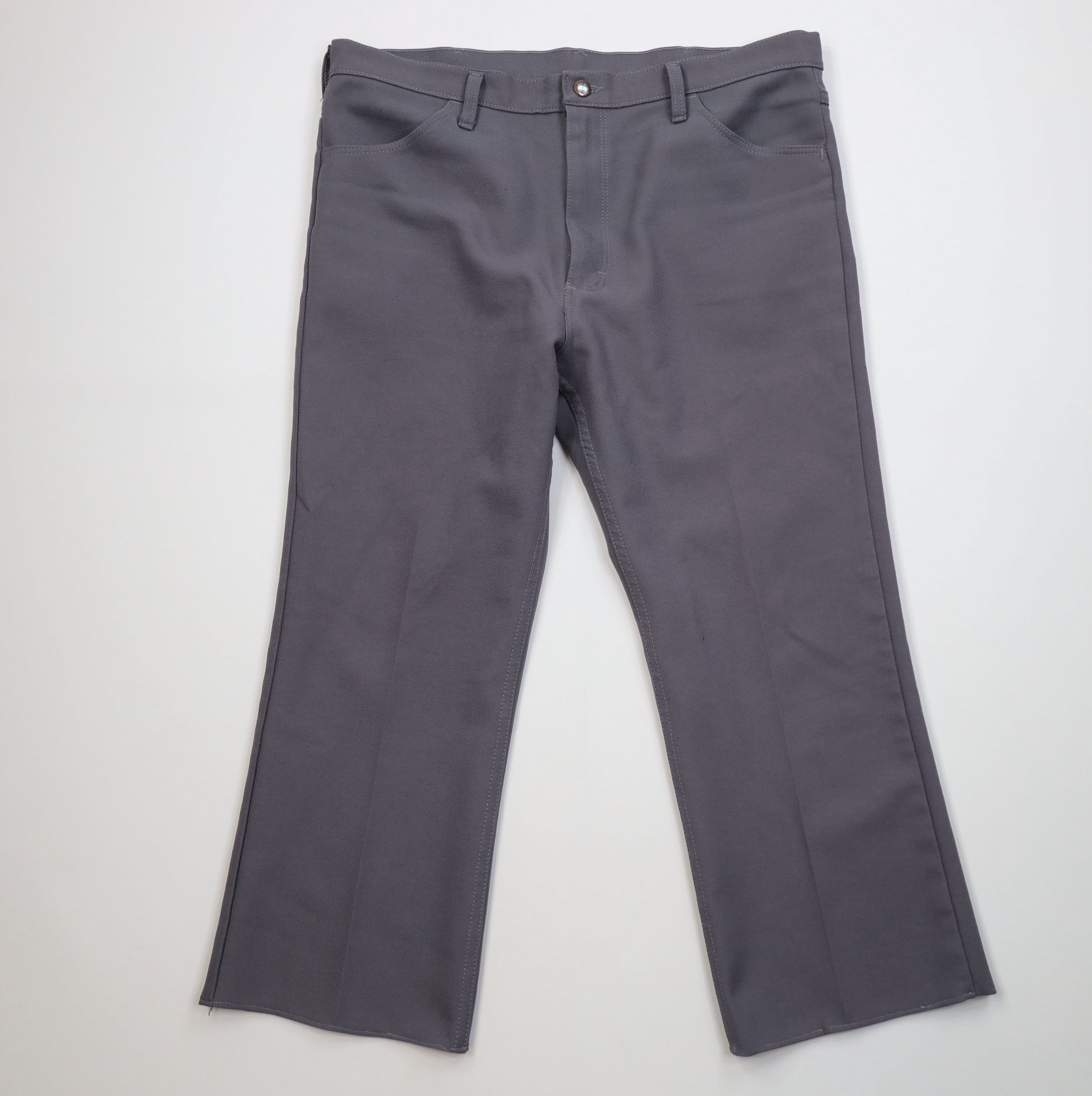 Wrangler Vintage 90s Wrangler Western Knit Flared Wide Leg Pants Gray Size US 38 / EU 54 - 1 Thumbnail