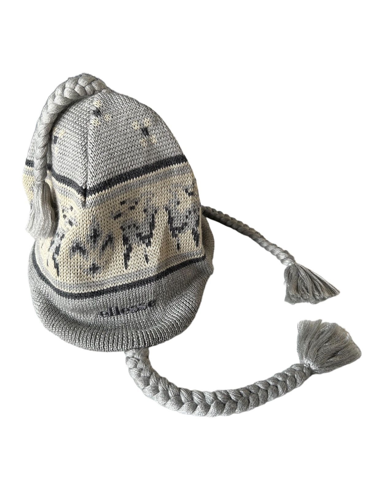 Japanese Brand × Vintage Vintage Ellesse Earflap Rare Design Beanie Hats Made Japan Size ONE SIZE - 1 Thumbnail