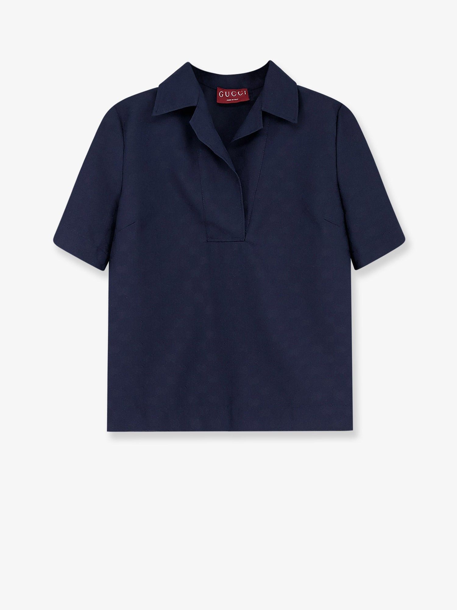 Gucci Gucci Fabric polo shirt with GG pattern Tag Size IT 38 Women - USA Tariffs Included Size XS / US 0-2 / IT 36-38 - 1 Thumbnail