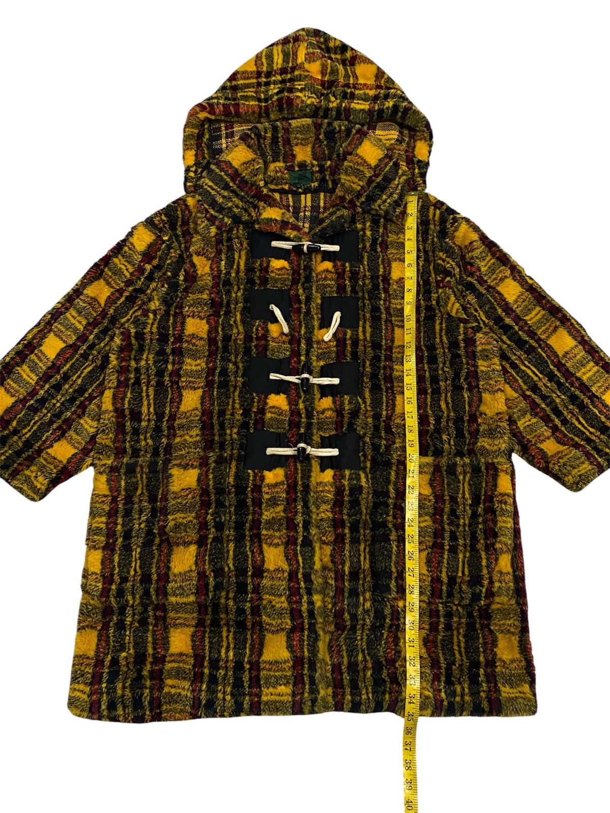 Jean Paul Gaultier Jean Paul Gaultier Junior FW1991 Yellow Tartan Faux Fur Coat Size US M / EU 48-50 / 2 - 13 Thumbnail
