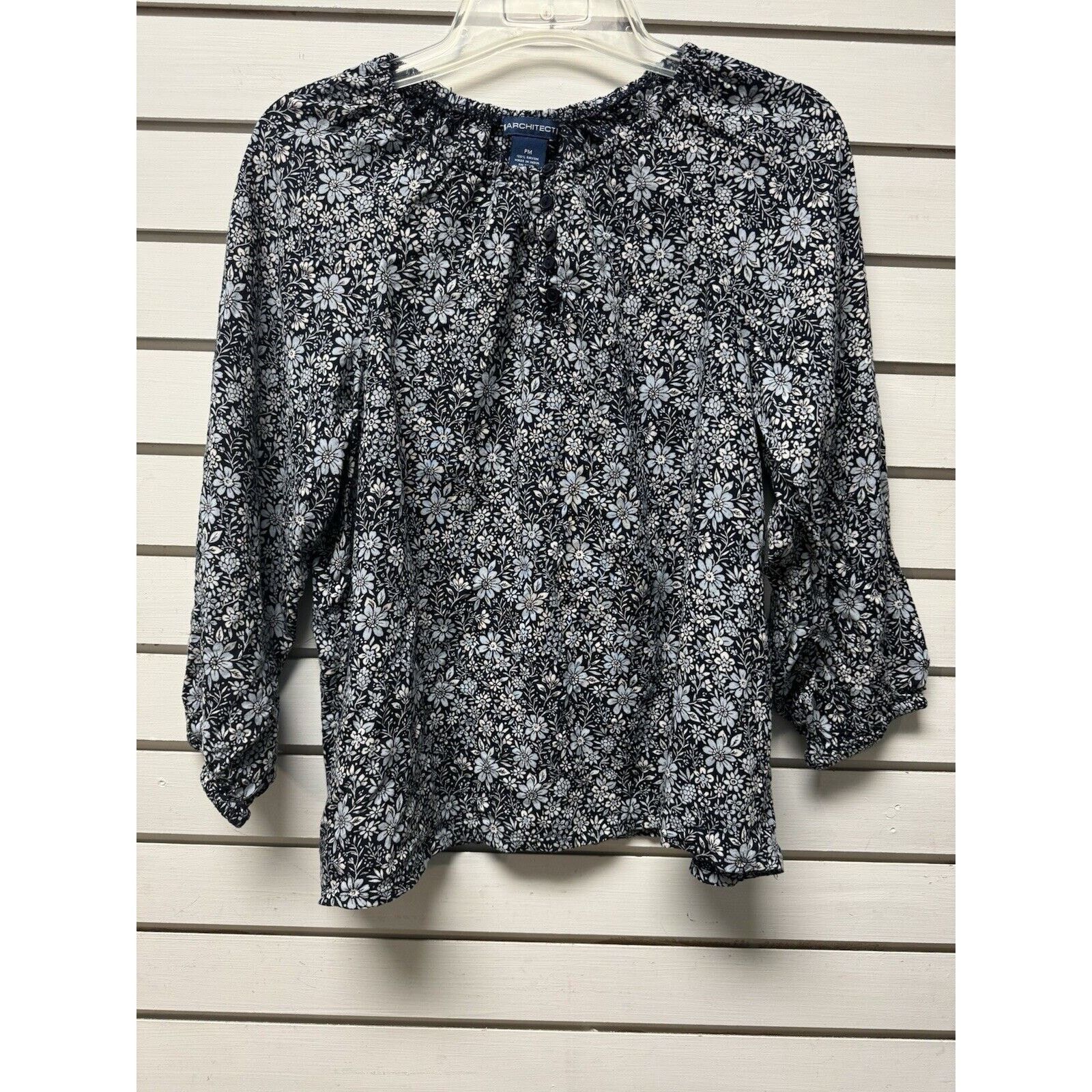 Architect Architect Blouse Petite Medium Floral Grunge Whimsigoth Size M / US 6-8 / IT 42-44 - 1 Thumbnail
