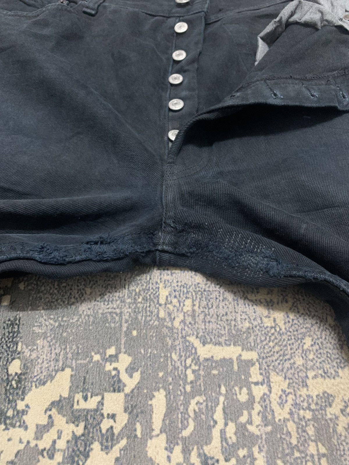 Levi's Vintage 90s Levi's 501 Faded Black Wash Jeans Size US 37 - 5 Thumbnail