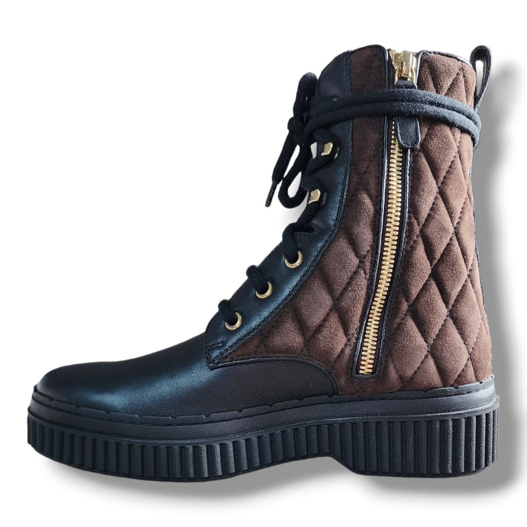 Tod's Tod's Diamond Quilted Lace-up Boot Size 34.5 (US 4.5) Size US 4.5 / IT 34.5 - 11 Thumbnail
