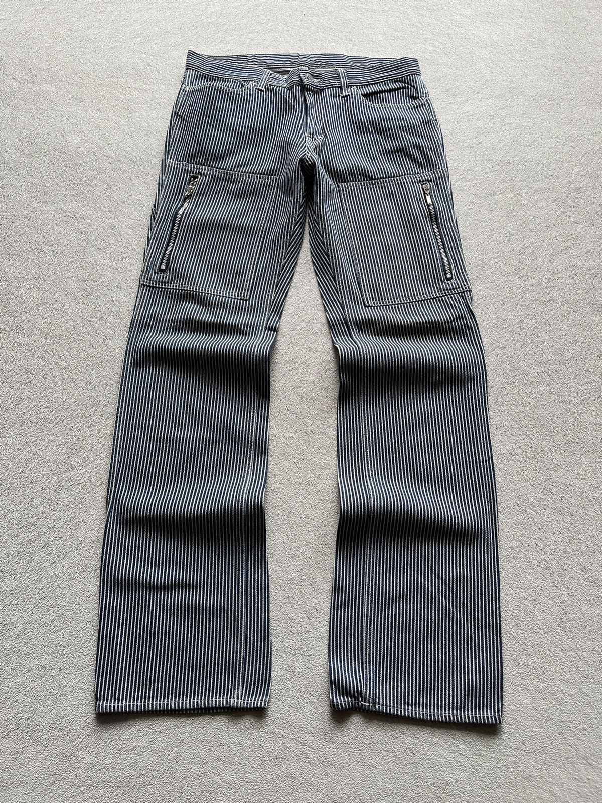 Hysteric Glamour 2000s HYSTERIC GLAMOUR Kinky Carpenter Stripe Hickory pants Size US 32 / EU 48 - 5 Thumbnail