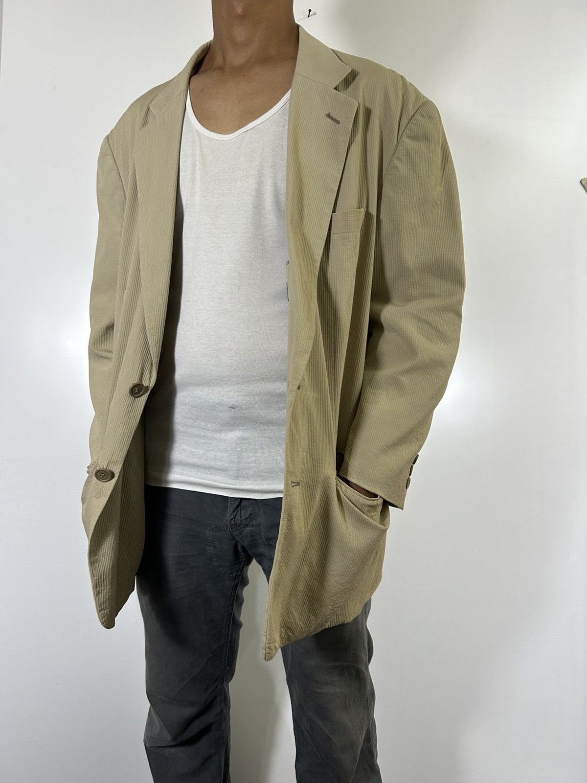 Yohji Yamamoto ⚡️Vintage A.A.R Yohji Yamamoto Button Coat Size US M / EU 48-50 / 2 - 19 Thumbnail