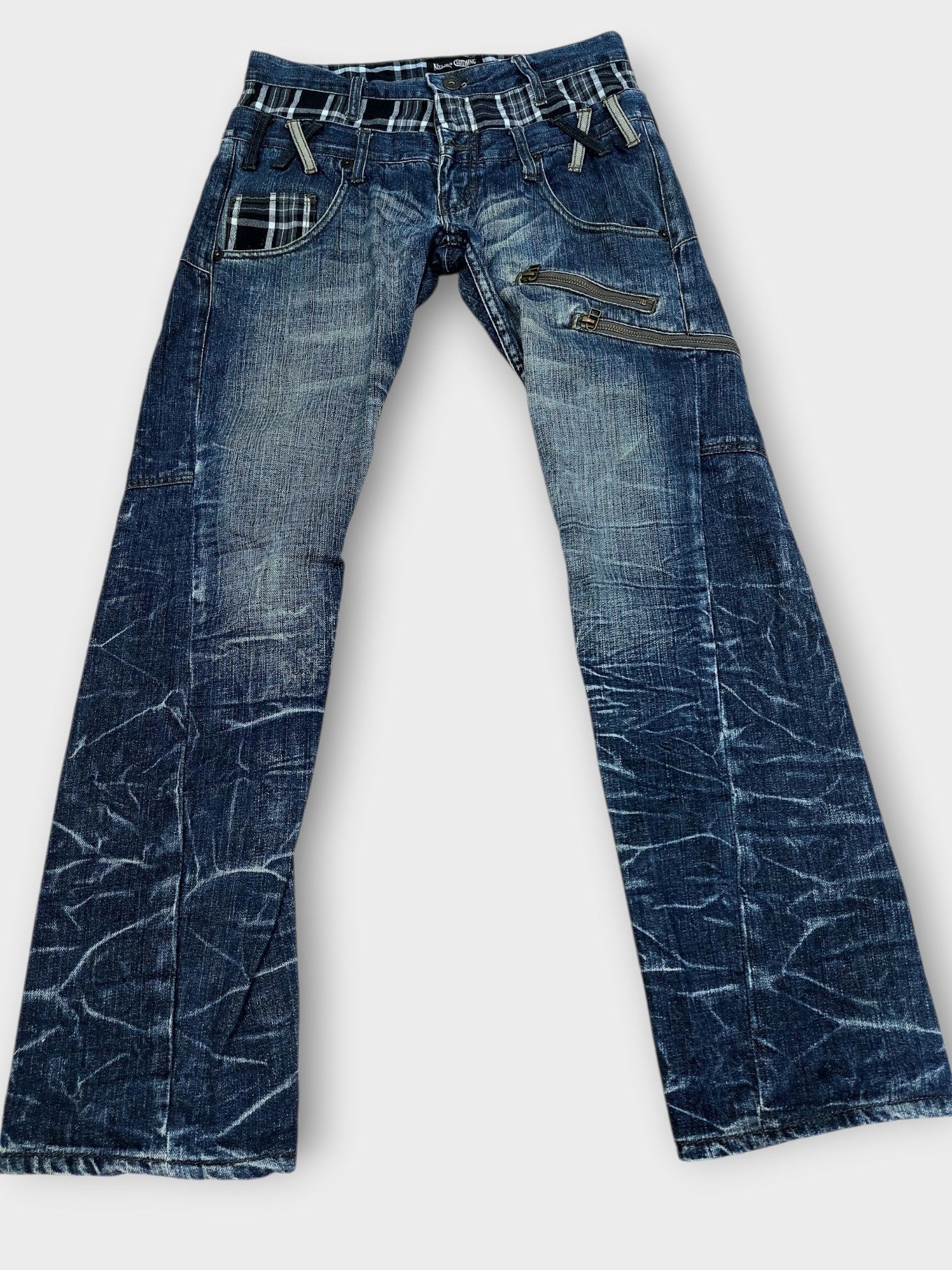 Vintage Nylaus Y2k Double Waist Vintage Denim Size US 30 / EU 46 - 5 Thumbnail