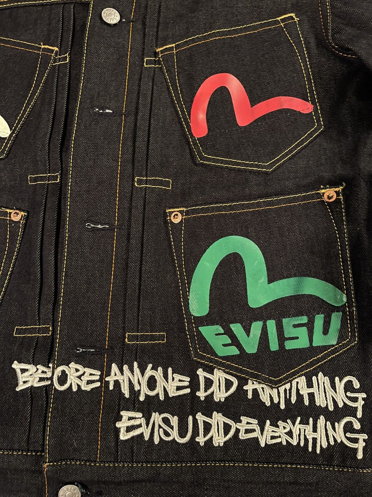 Evisu 30 Anniversary Capsule Collection Multi- pocket denim jacket Size US S / EU 44-46 / 1 - 3 Thumbnail