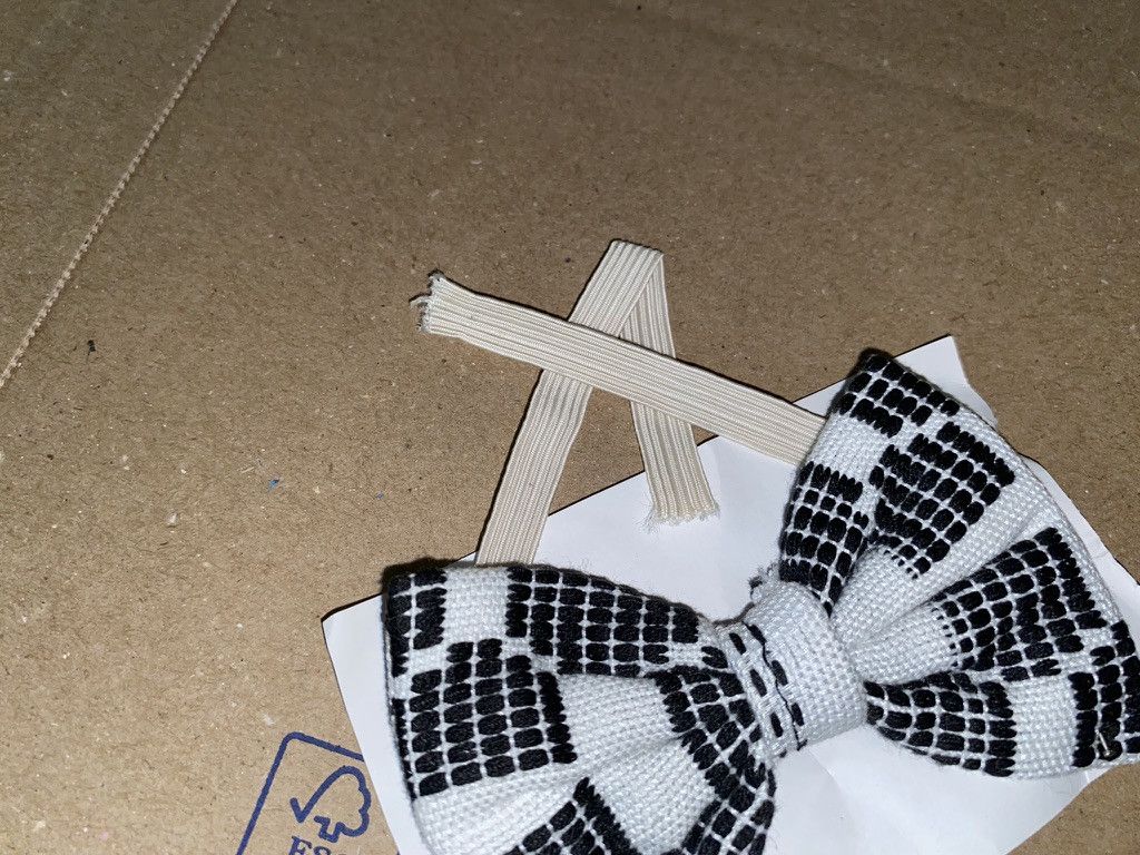 Handmade × Homemade Cool black white Bowtie bow tie Suit Dress up African Ghana! Size ONE SIZE - 4 Thumbnail