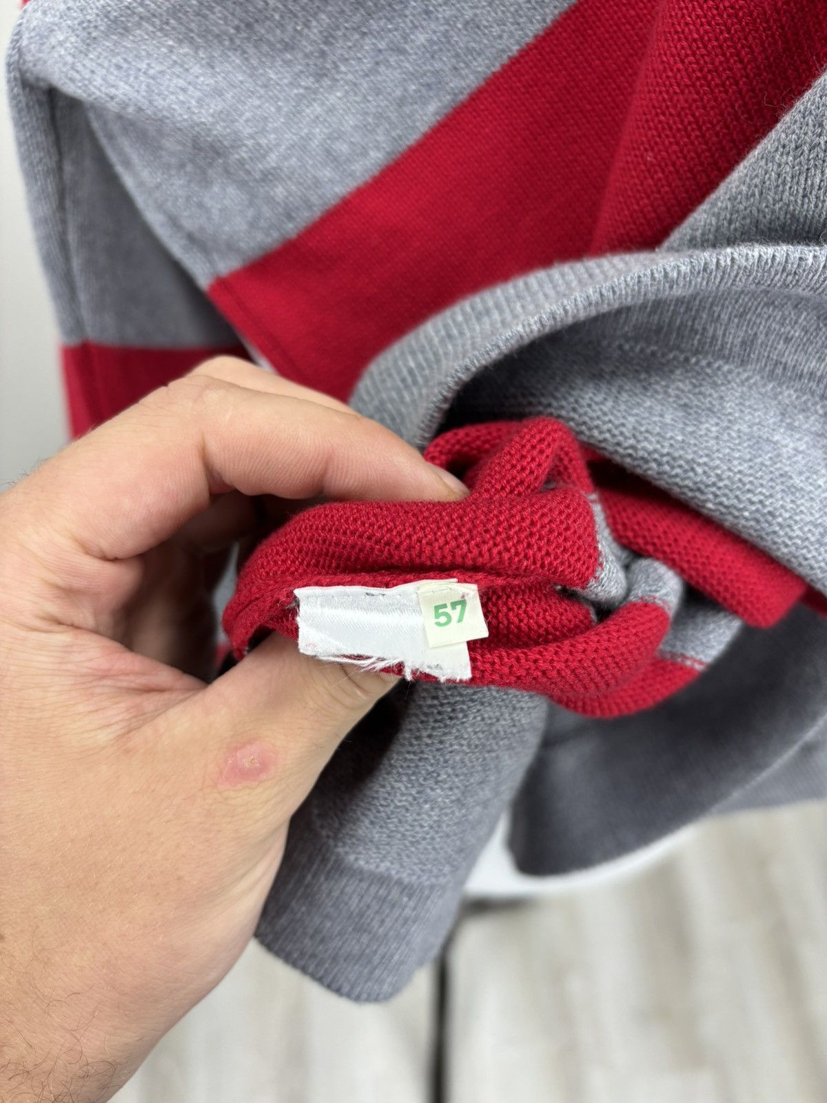 Lacoste Mens vintage long sleeve sweater rugby Lacoste Size 7 Size US L / EU 52-54 / 3 - 11 Thumbnail