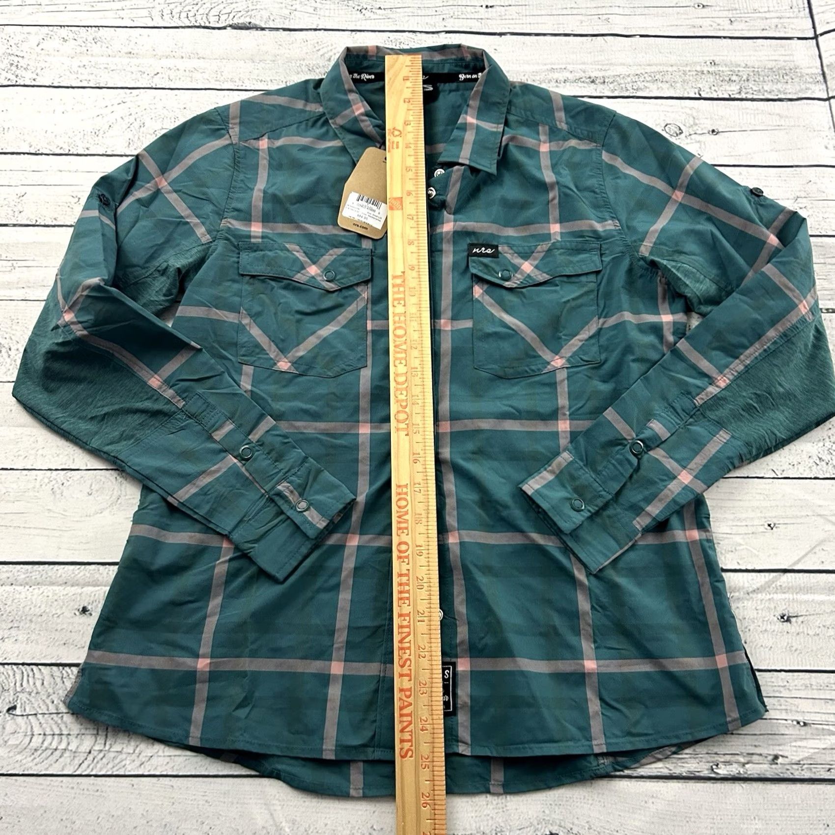 Vintage VINTAGE NRS Shirt Women Small Green Plaid Button-Up Long Sleeve Front Size S / US 4 / IT 40 - 5 Thumbnail