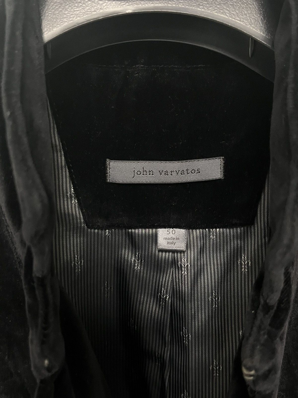 John Varvatos Crushed velvet jacket. Black. 50 Size US M / EU 48-50 / 2 - 2 Thumbnail
