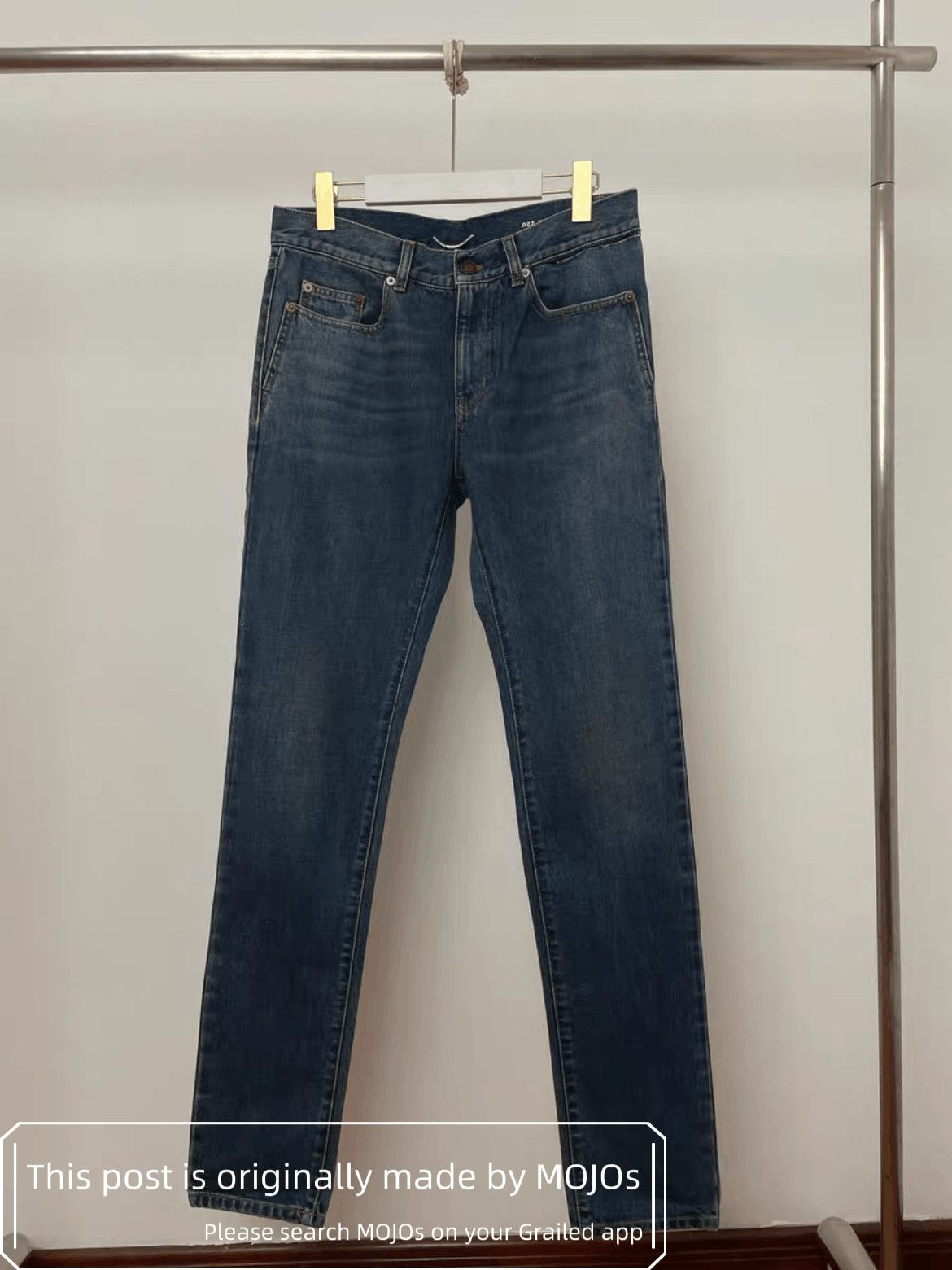 Saint Laurent Paris Sz 30 Saint Laurent Paris D02 Dark Blue basic Denim mojos75 Size US 30 / EU 46 - 1 Thumbnail