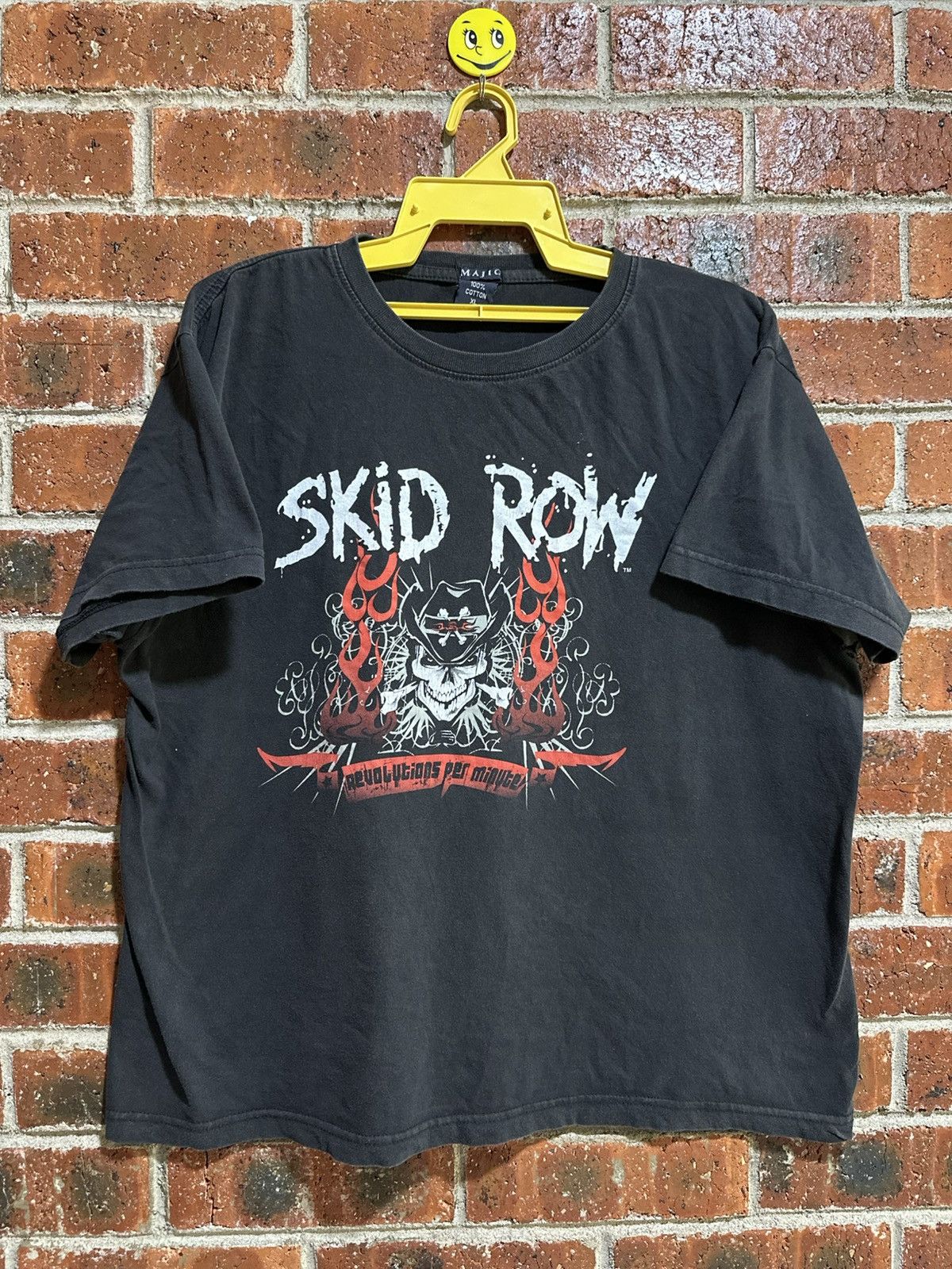 Band Tees Vintage Skid Row Revolutions Per Minute Sun Faded Tee Size US XL / EU 56 / 4 - 1 Thumbnail