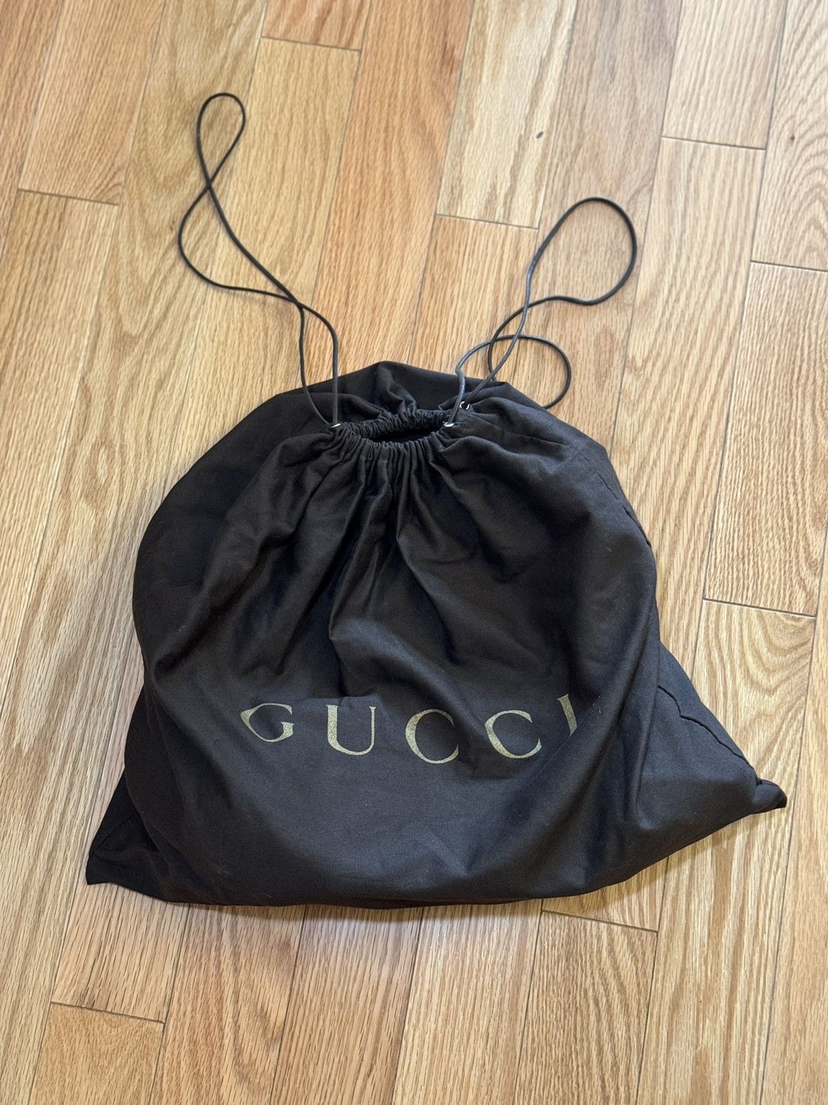 Gucci GUCCI Black Leather GG Running Medium Double G Hobo Bag Size ONE SIZE - 2 Thumbnail