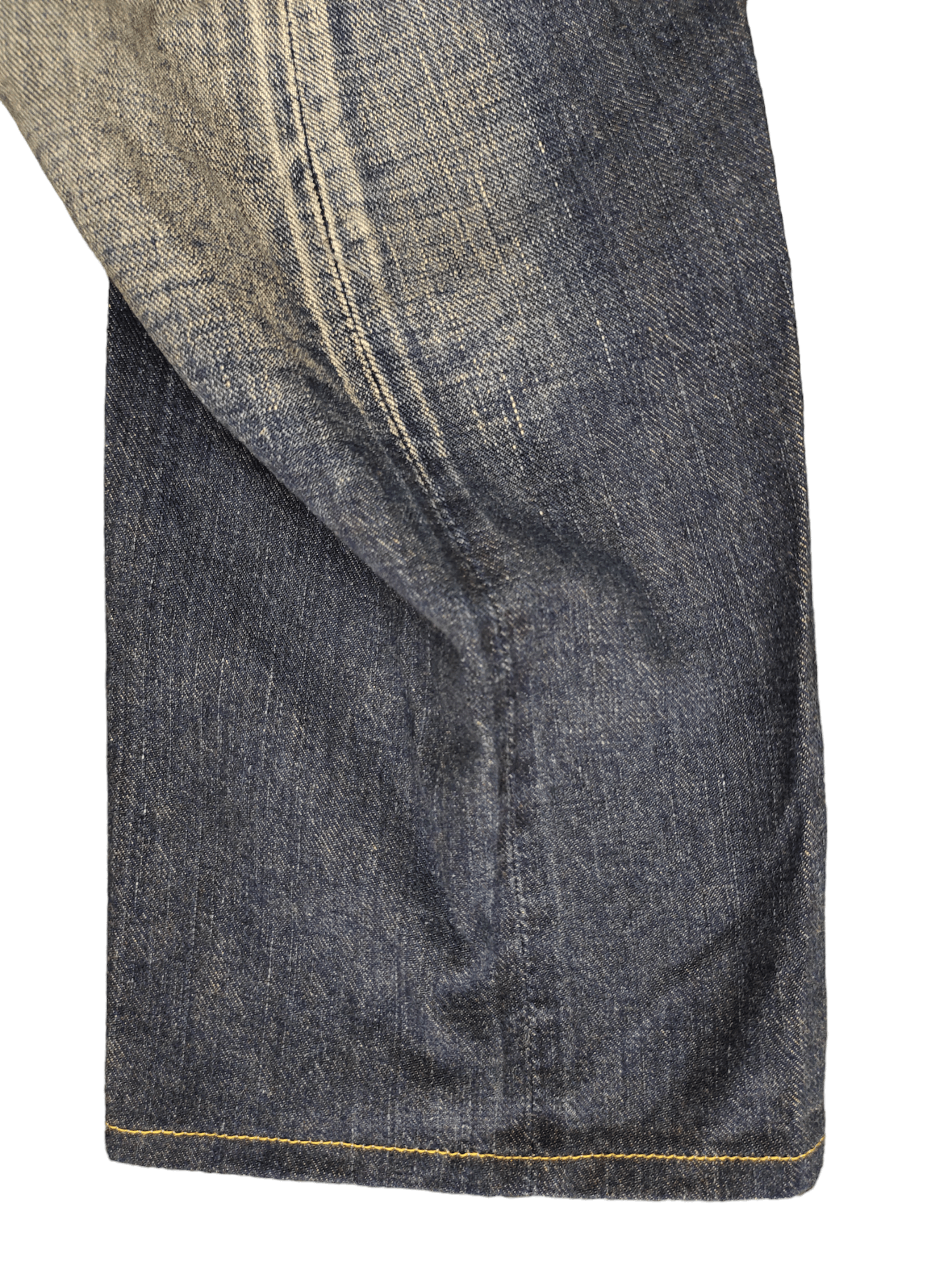 Number (N)ine × Undercover 1990s Jonhbull Spiral Cut Selvedge Denim Pants Redline Size US 29 - 13 Thumbnail