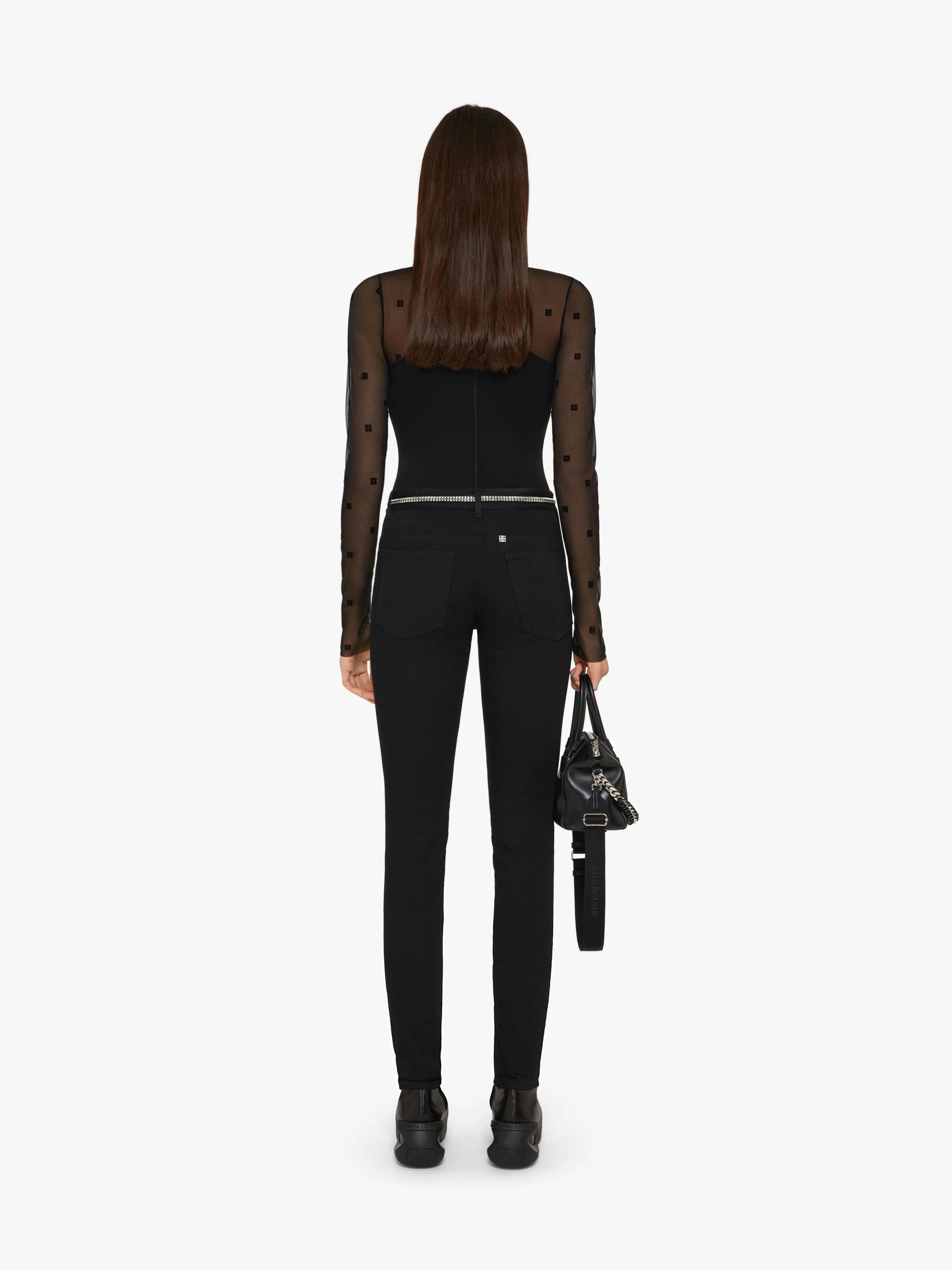 Givenchy o1loc1c0824 Skirt Effect Jeans in Black Size 32" / US 10 / IT 46 - 3 Thumbnail