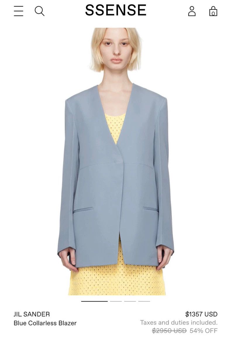 Jil Sander Jil Sander Haze blue wool suit Size XXS / US 00 / IT 34 - 4 Thumbnail