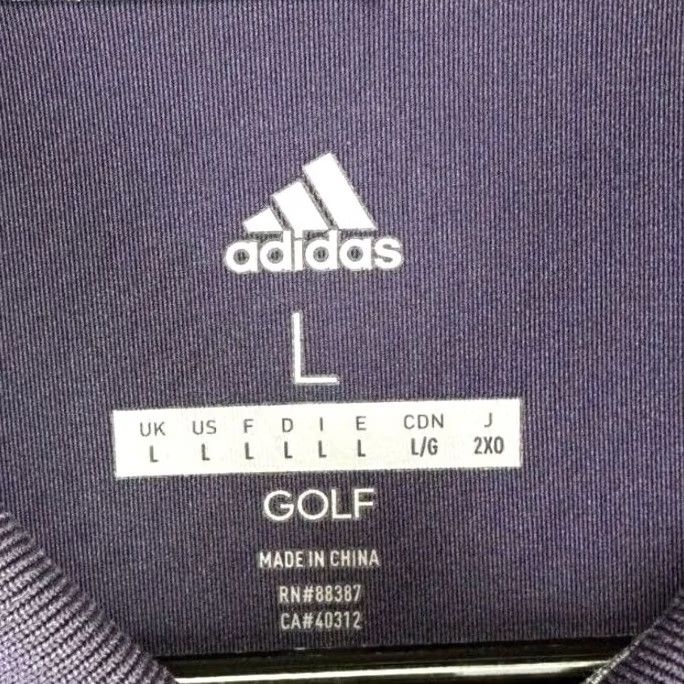 Adidas Adidas Polo Shirt Mens L Purple White Colorblock Polo Golf Rugby EUC Size US L / EU 52-54 / 3 - 3 Thumbnail
