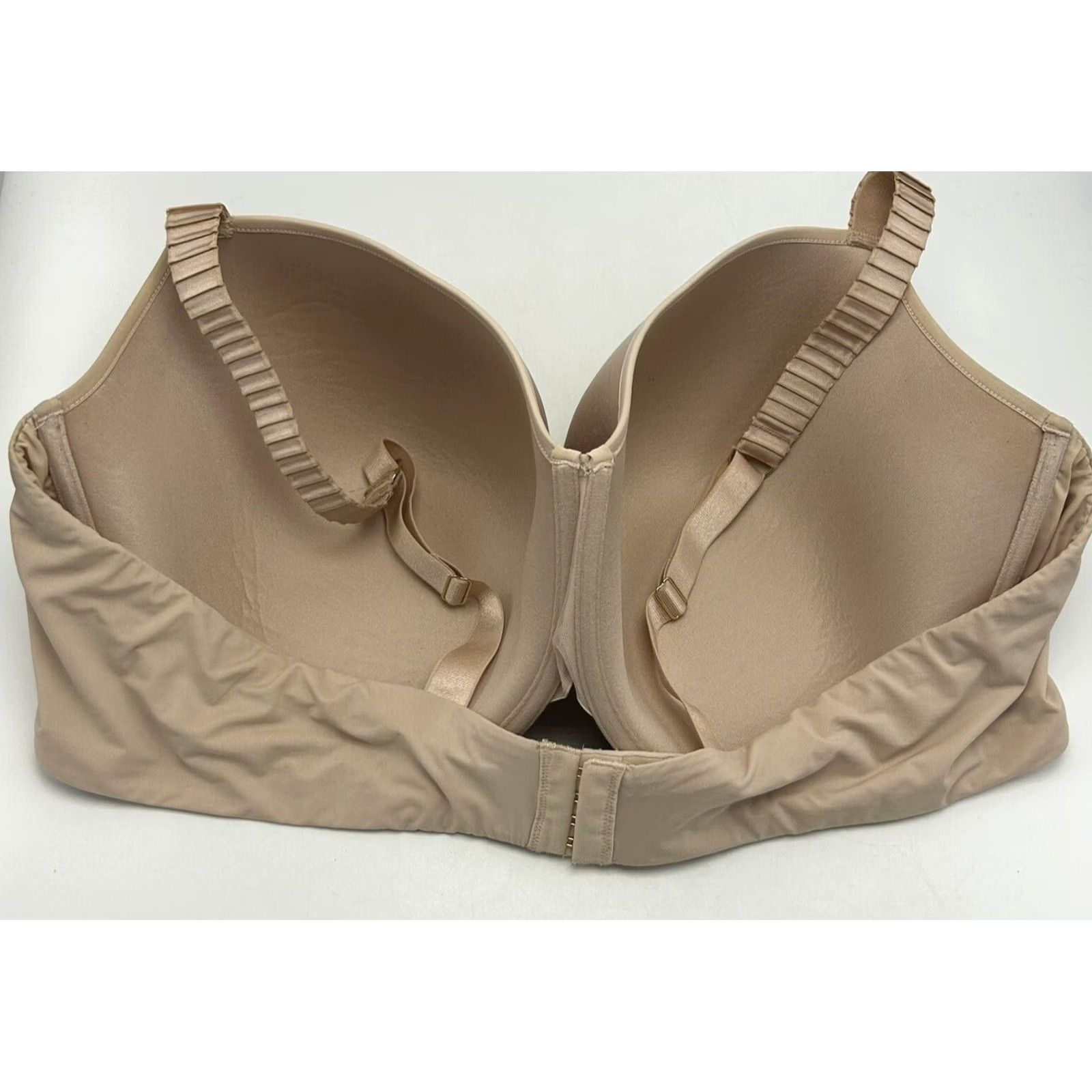 Vintage Third Love Bra 46 E 24 7 Classic Shirt Lined Underwire Beige 4 Hook Womens Size L / US 10 / IT 46 - 2 Thumbnail