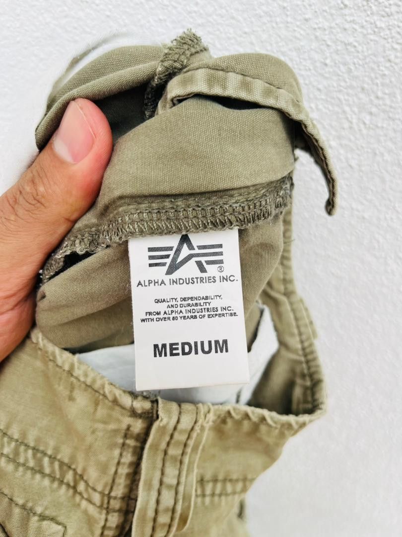 Alpha Industries × Japanese Brand Vintage Alpha Industries Big Pocket Hip Hop Fashion Style Size US 31 - 10 Thumbnail