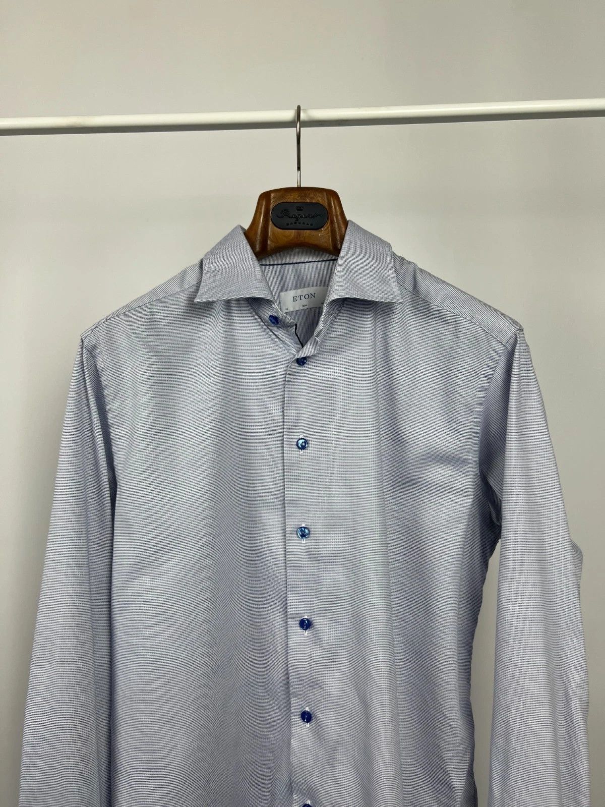 Eton Eton Men's Button Up Long Sleeve Micro Polka Dot Size US L / EU 52-54 / 3 - 3 Thumbnail