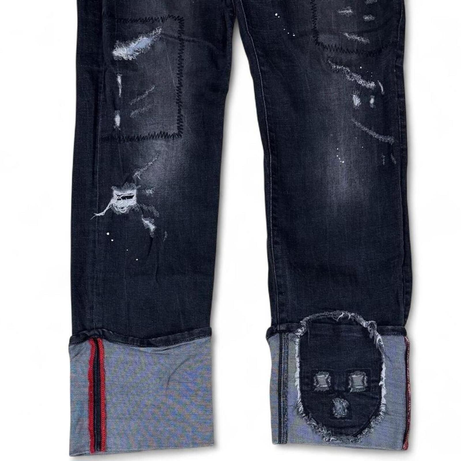 Philipp Plein Unique Philipp Plein designer denim jeans mask design on hem Size US 36 / EU 52 - 2 Thumbnail