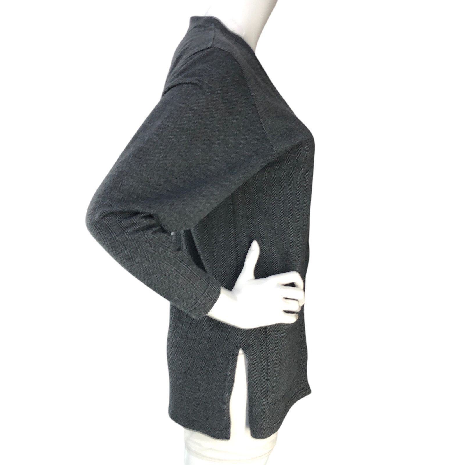 Express Express Tricot Size XS Cardigan Sweater Herringbone Gray VTG Size XS / US 0-2 / IT 36-38 - 9 Thumbnail