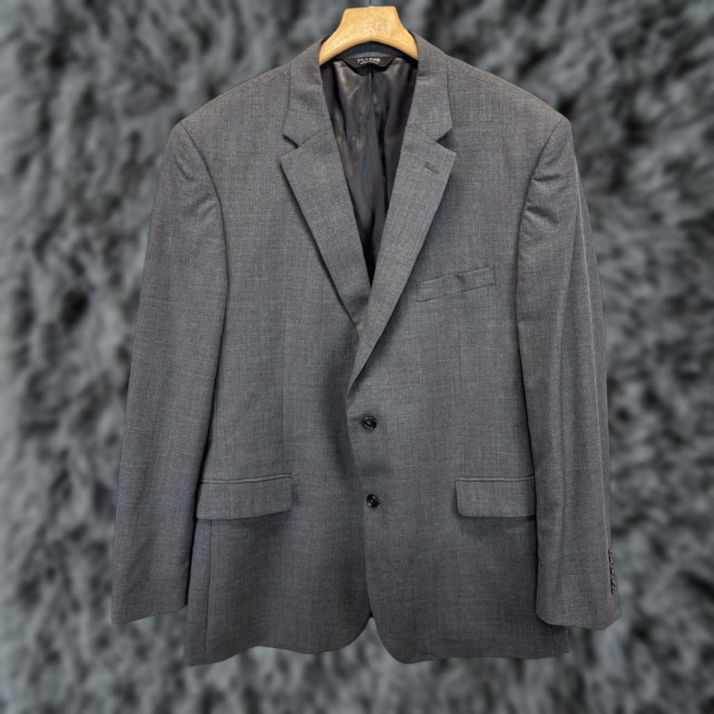 Jos. A. Bank Jos A Bank 2 Pc Wool Suit Blazer Pants 48L 42x31 Men’s Grey Executive Line Size 48R - 1 Thumbnail