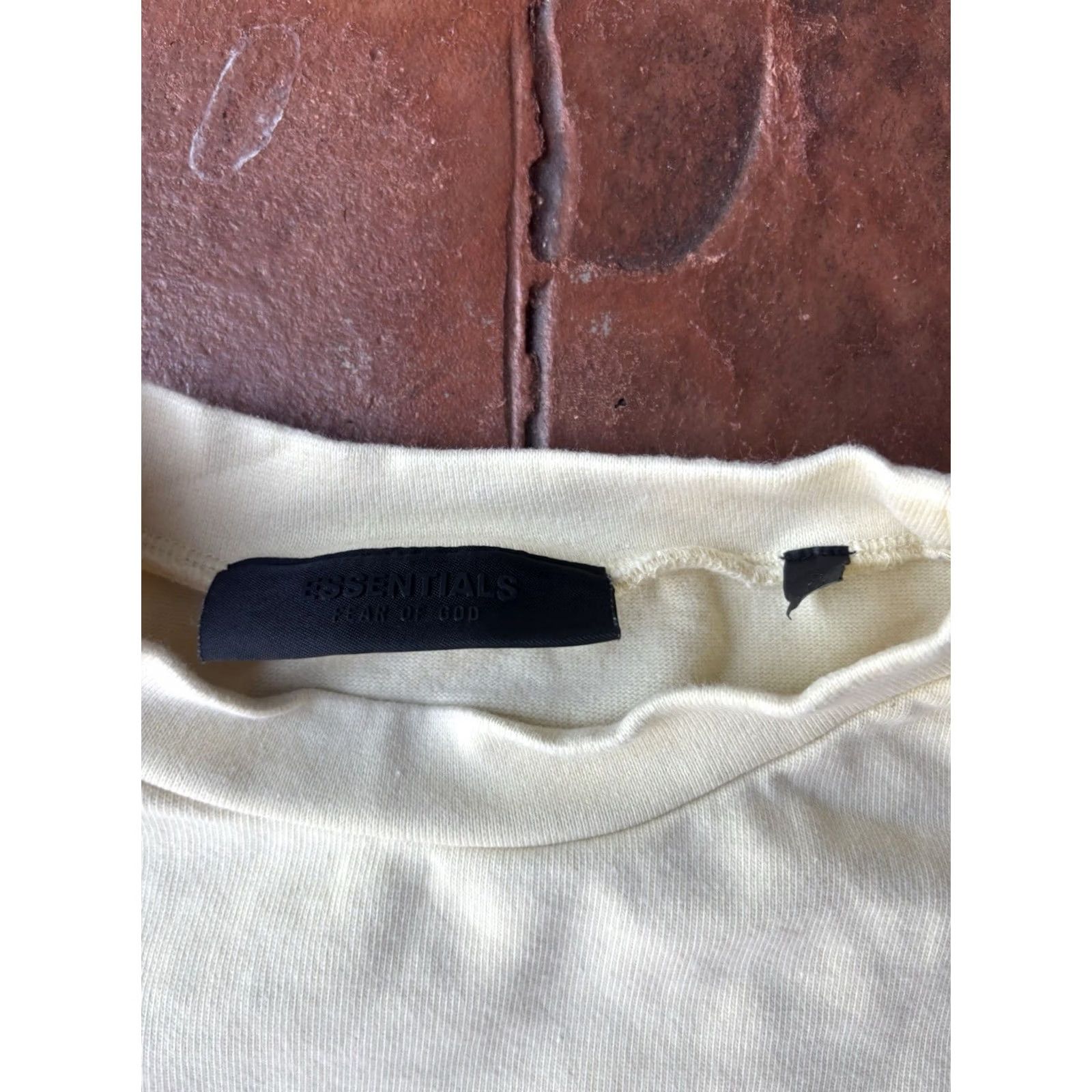 Fear of God Fear of God ESSENTIALS Oversized T-Shirt Essentials Fear of Gods Streetwear S Small Dusty Beige Yellow Cotton Crew Neck Short Sleeve Men T-Shirt Size US S / EU 44-46 / 1 - 2 Thumbnail