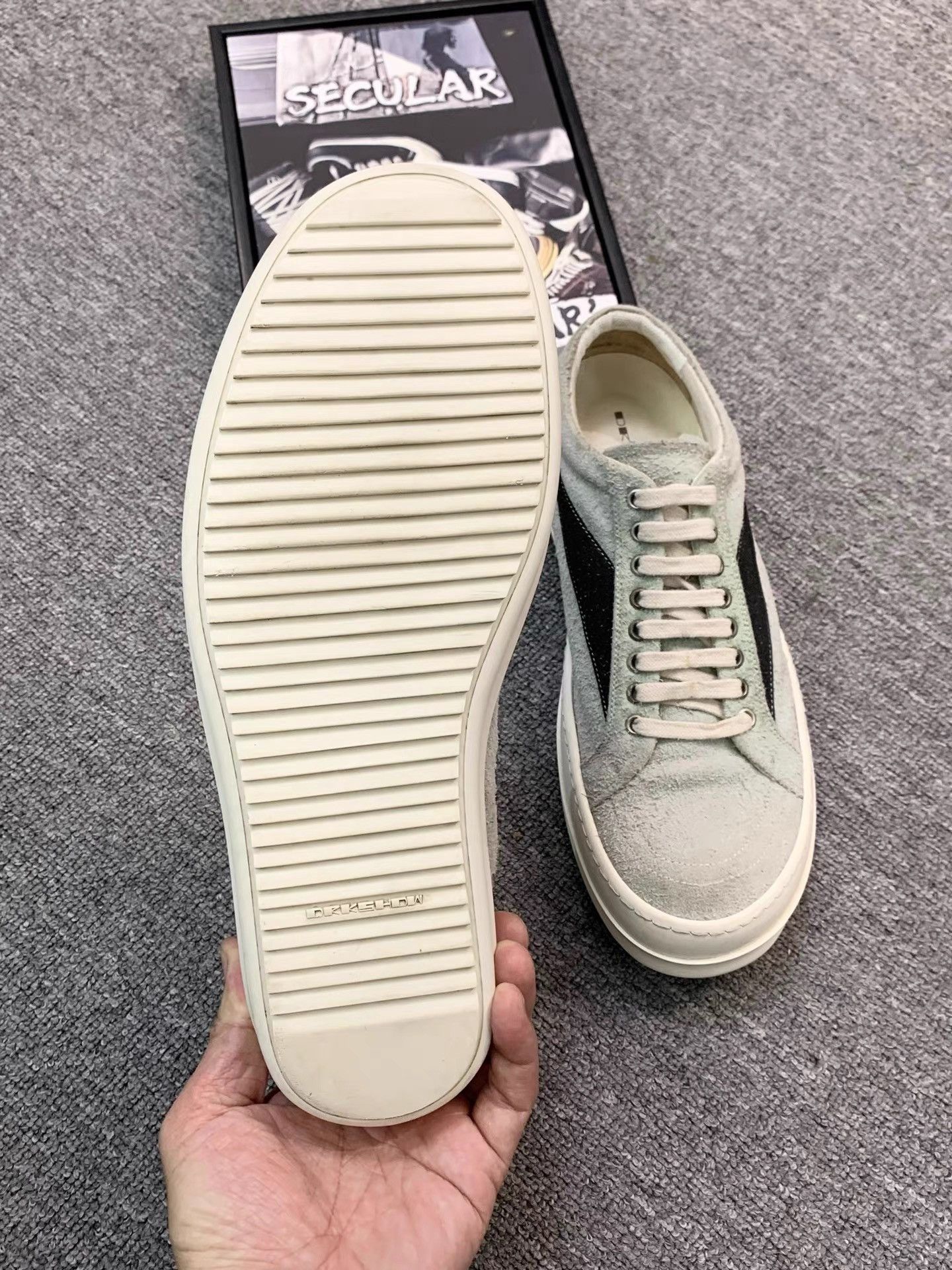 Rick Owens Rick Owens Drkshdw 23FW Suede "Vans" Sneakers K34 Size US 10 / EU 43 - 7 Thumbnail