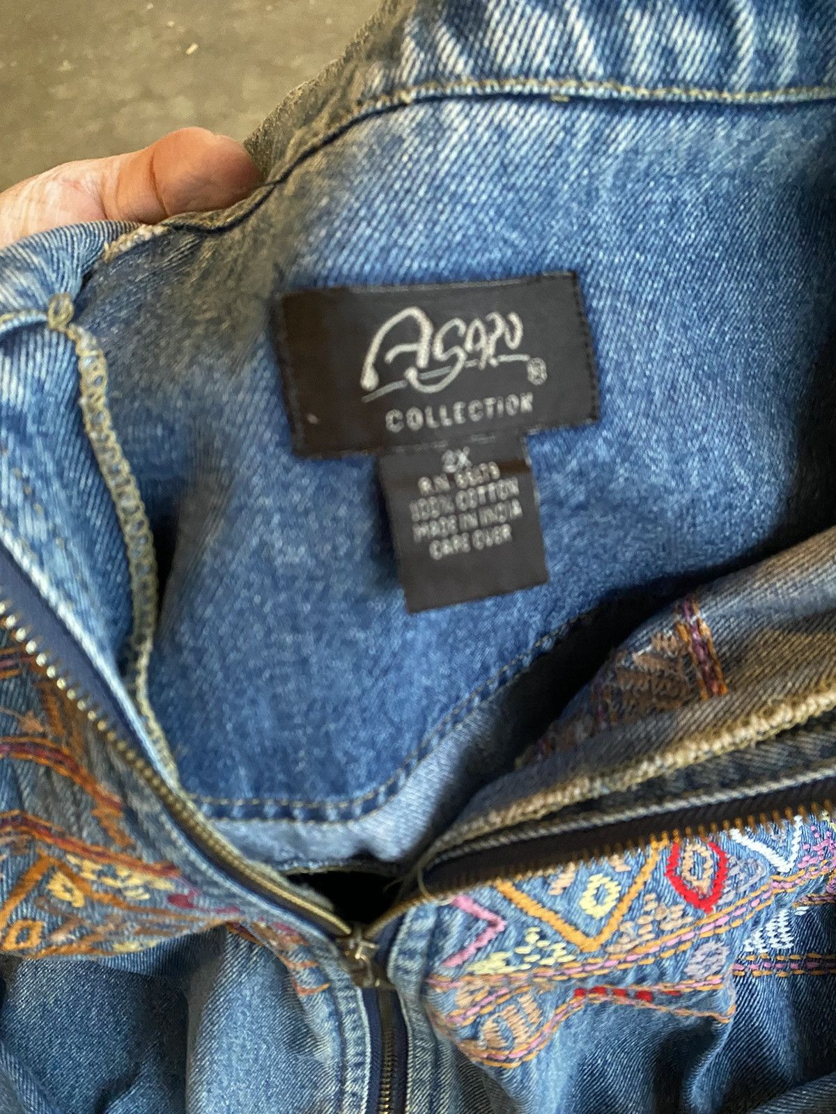 Vintage Vintage Western Denim Jacket Size US XXL / EU 58 / 5 - 4 Thumbnail